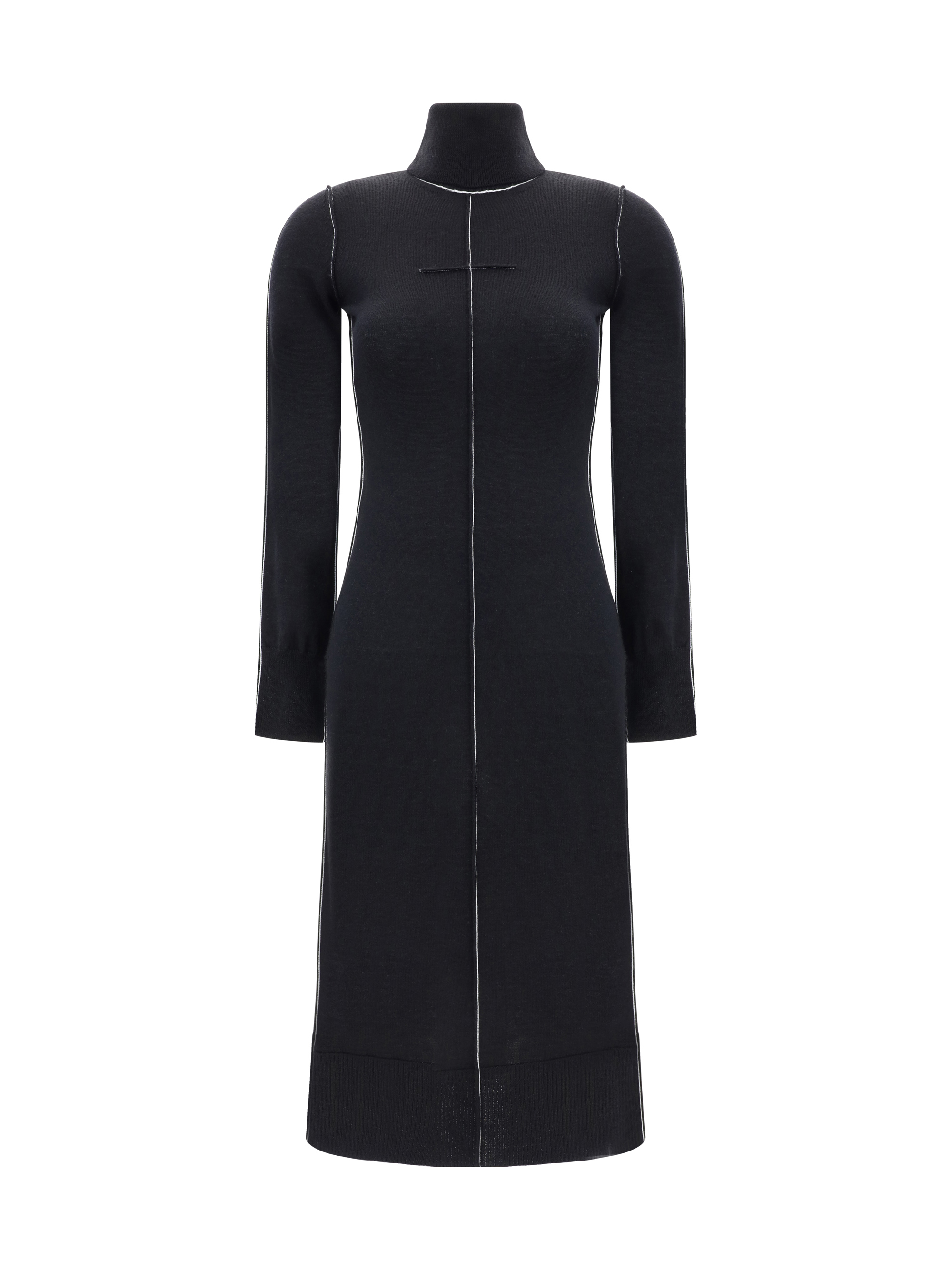 Shop Mm6 Maison Margiela Maxi Dress In Black