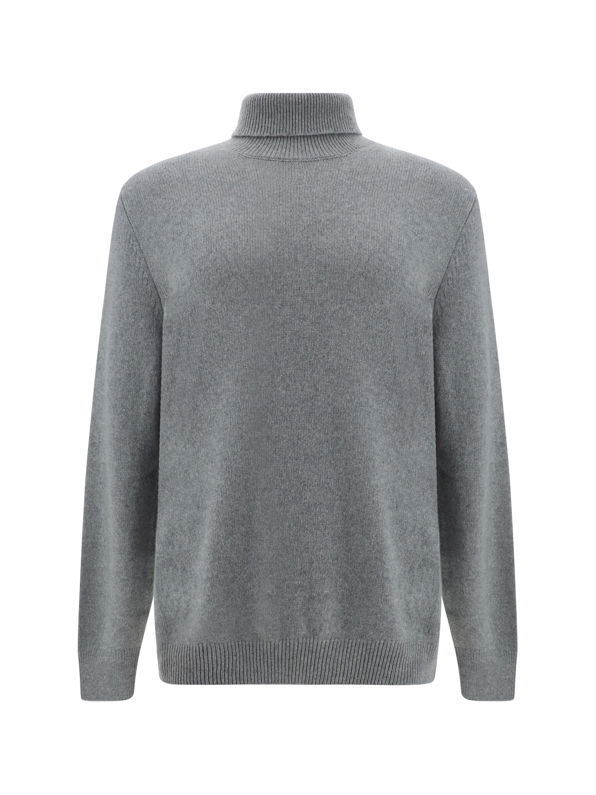 Shop Aragona Cashmere Turtleneck Sweater In Perla