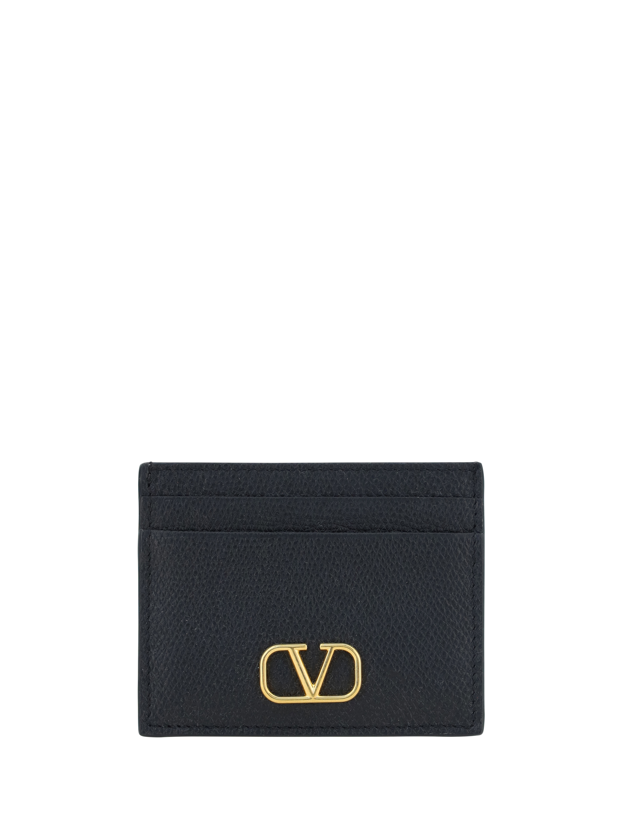 Shop Valentino Vlogo Card Holder In Nero