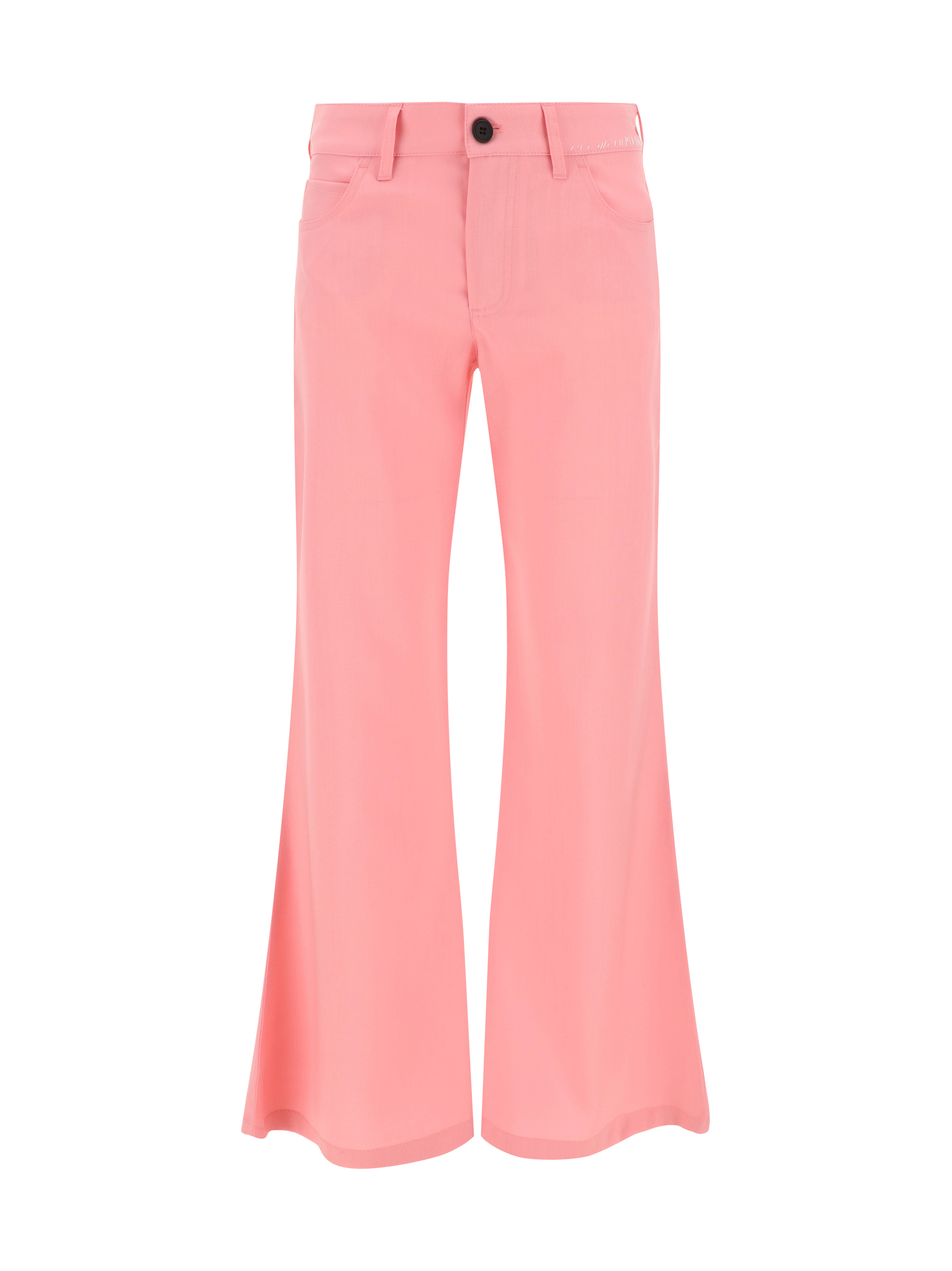Shop Marni Trousers In Pink Gummy