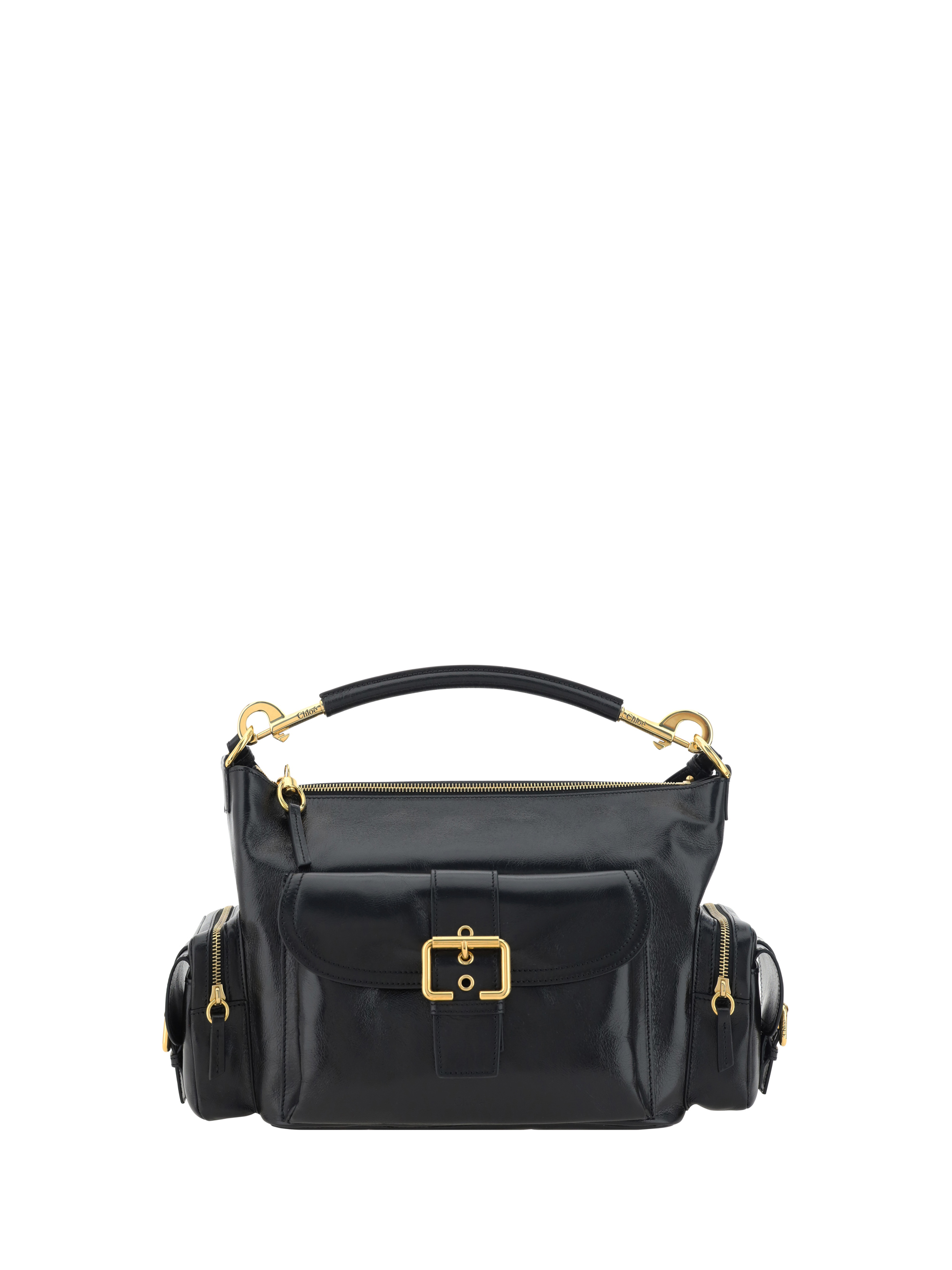 Shop Chloé Camera Handbag In Black