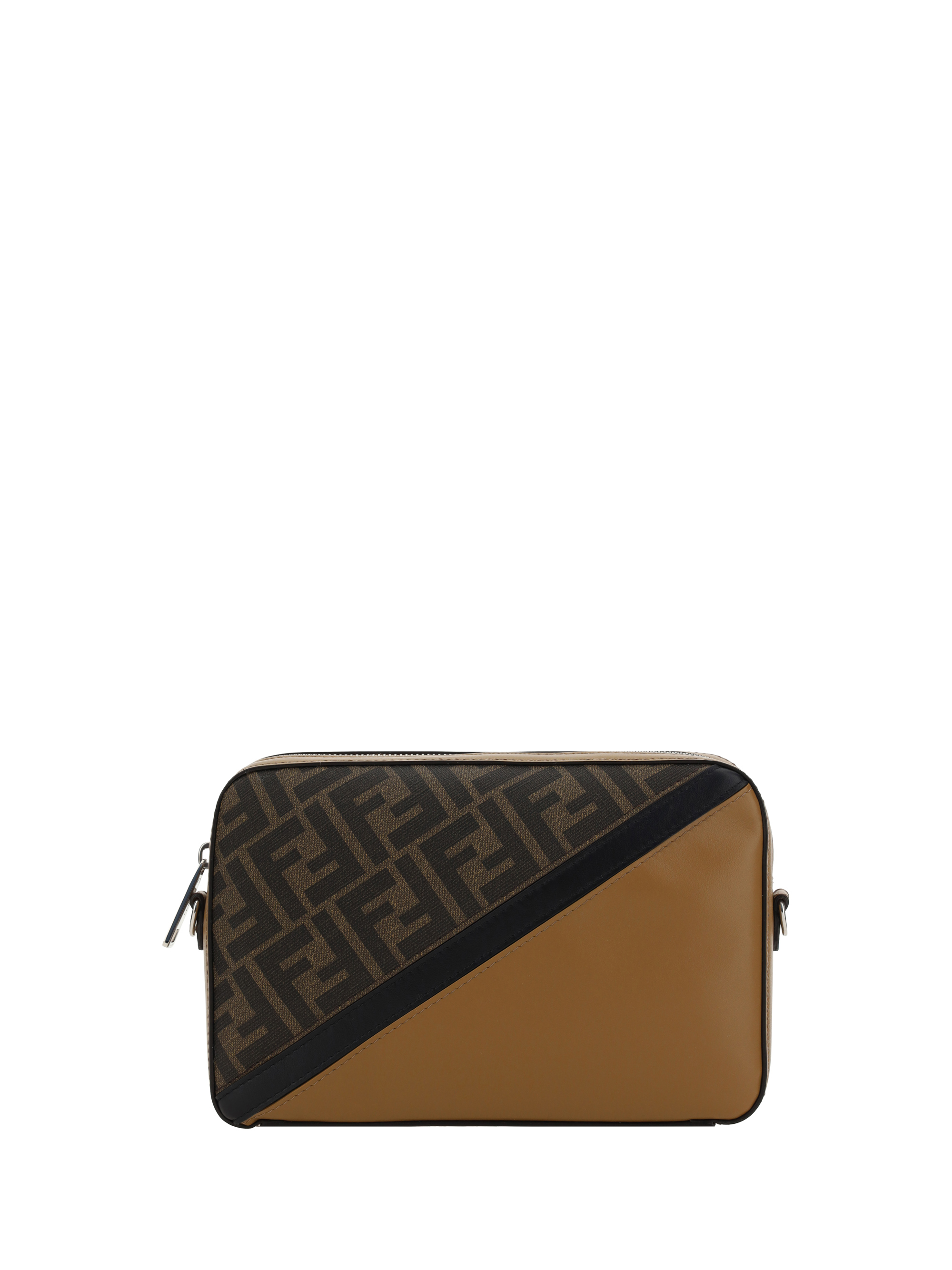 Fendi Camera Shoulder Bag In Tab.mr+sand+nero+p