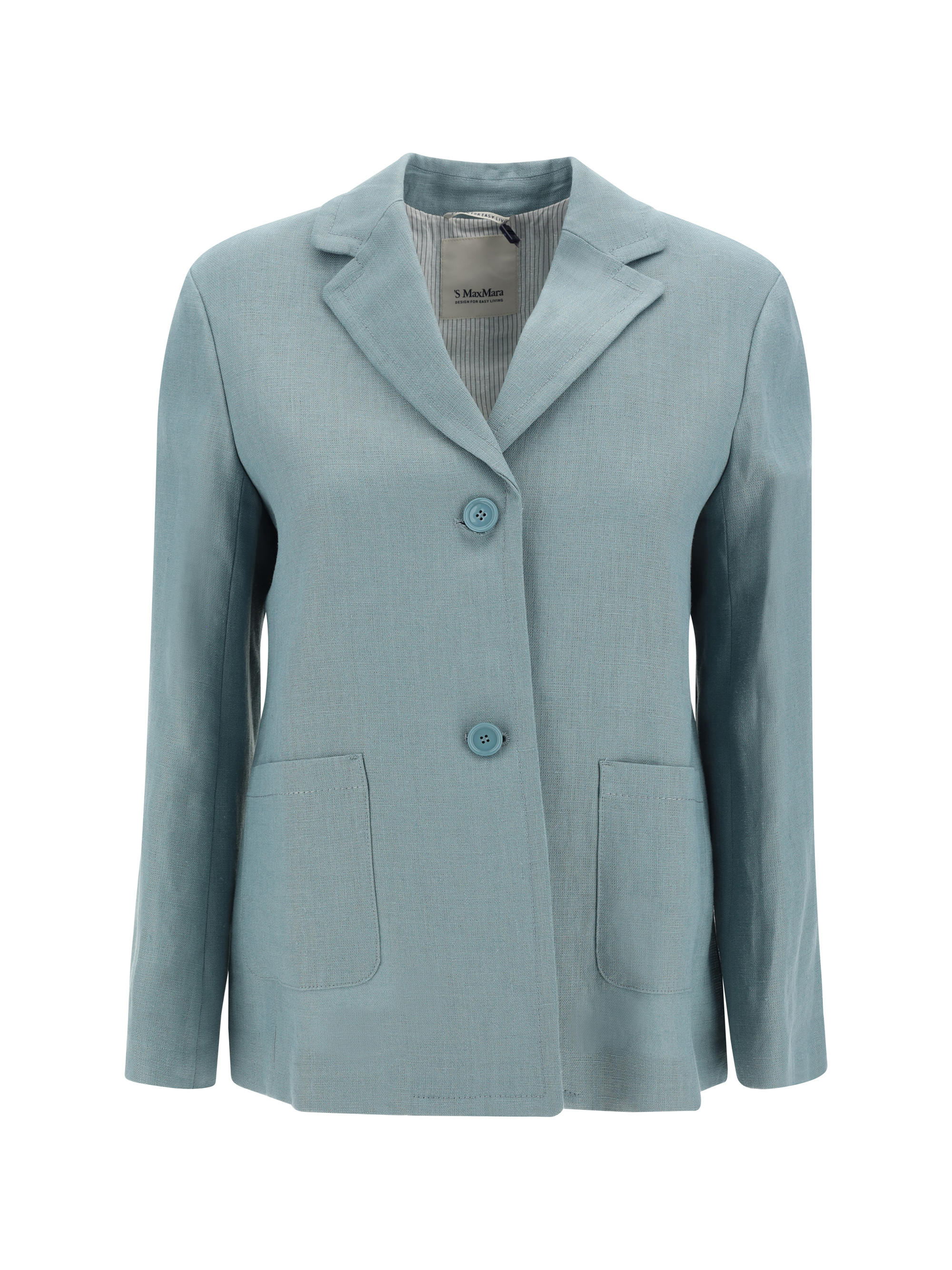 Shop 's Max Mara Socrates Blazer Jacket In Azzurro