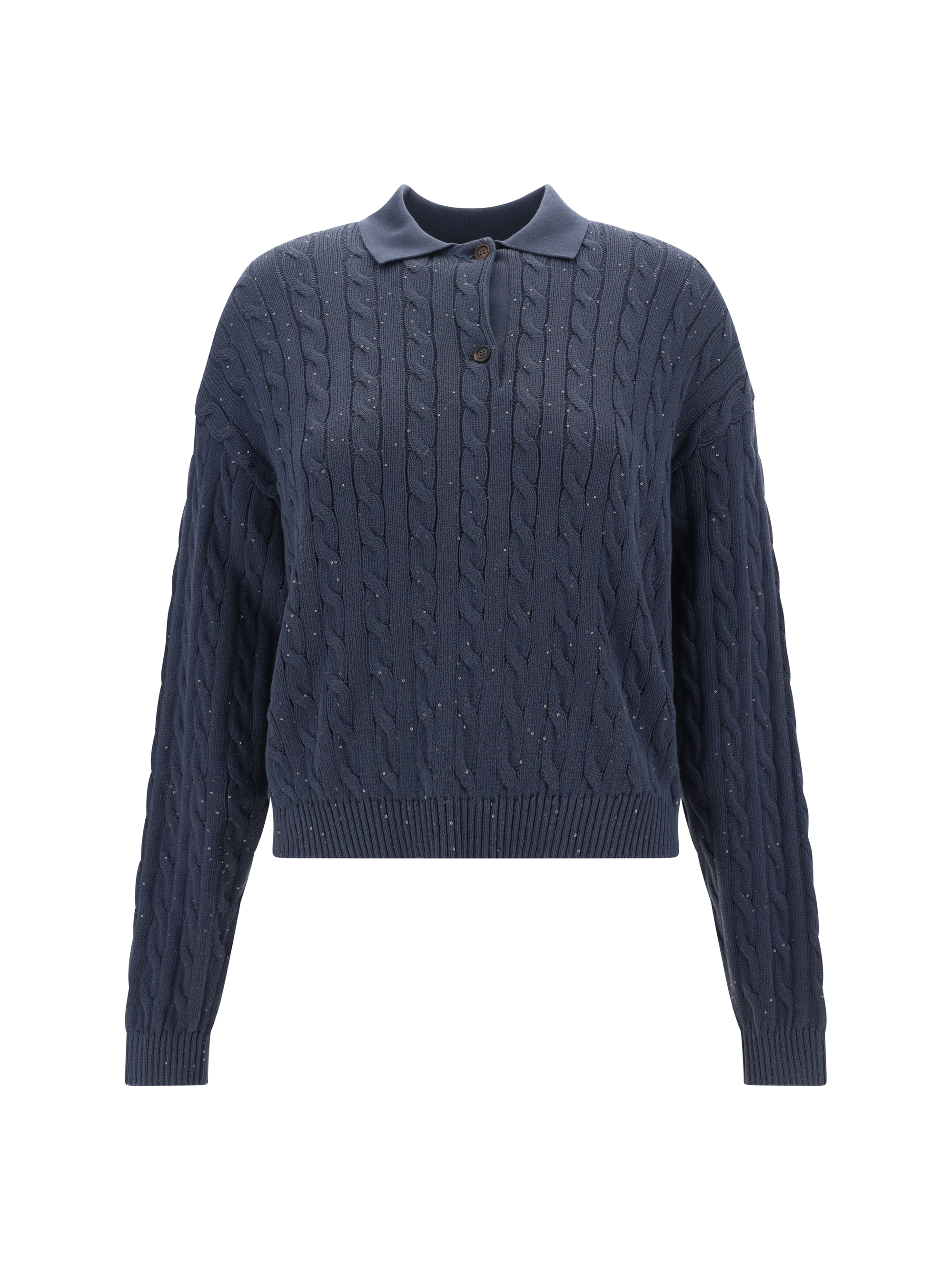 Shop Brunello Cucinelli Sweater In Night Sky