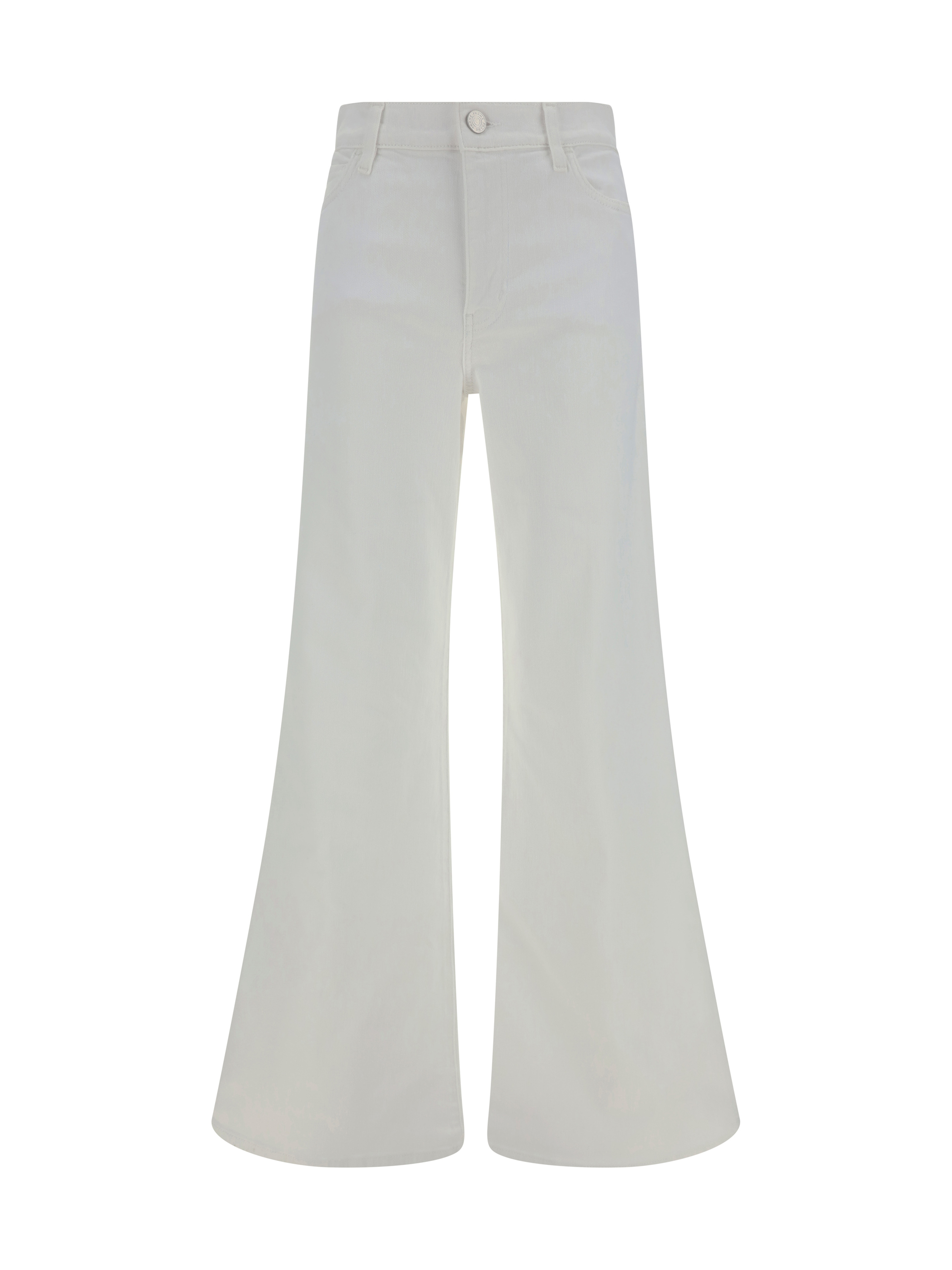 Frame Le Palazzo Pants In Blanc