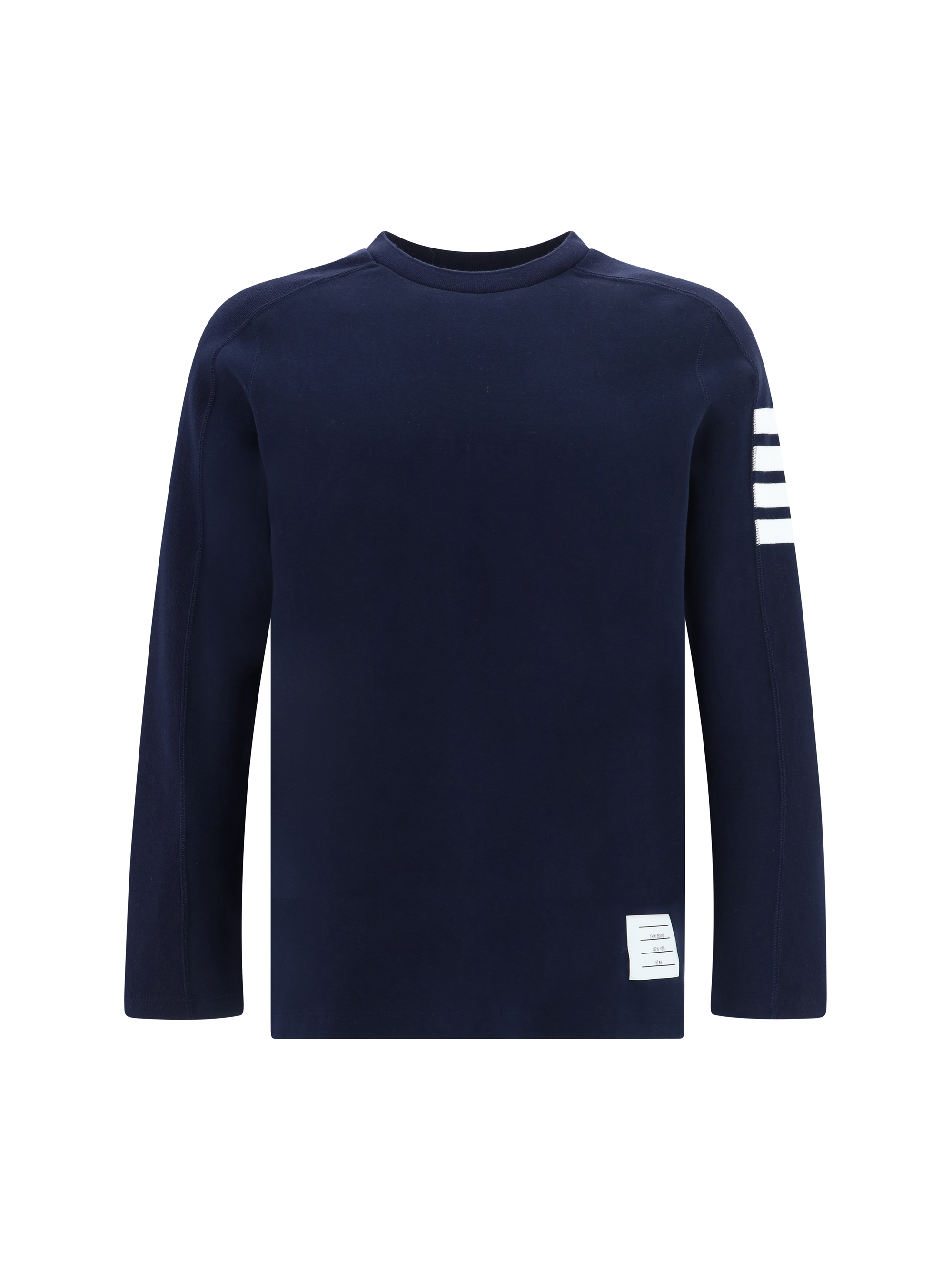 Shop Thom Browne Long Sleeve Jersey In Navy