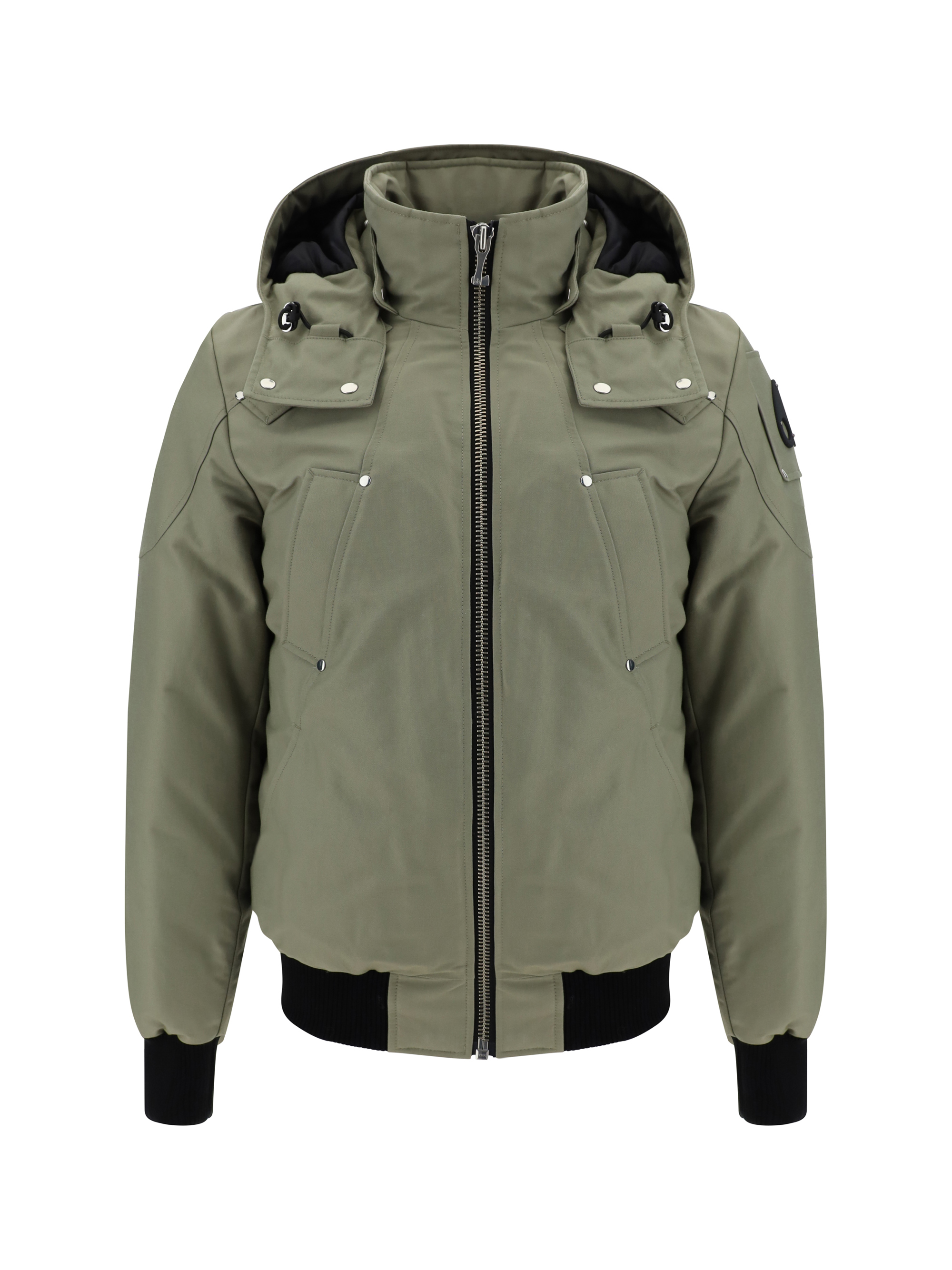 Shop Moose Knuckles Biencourt Bomber Jacket In Sage