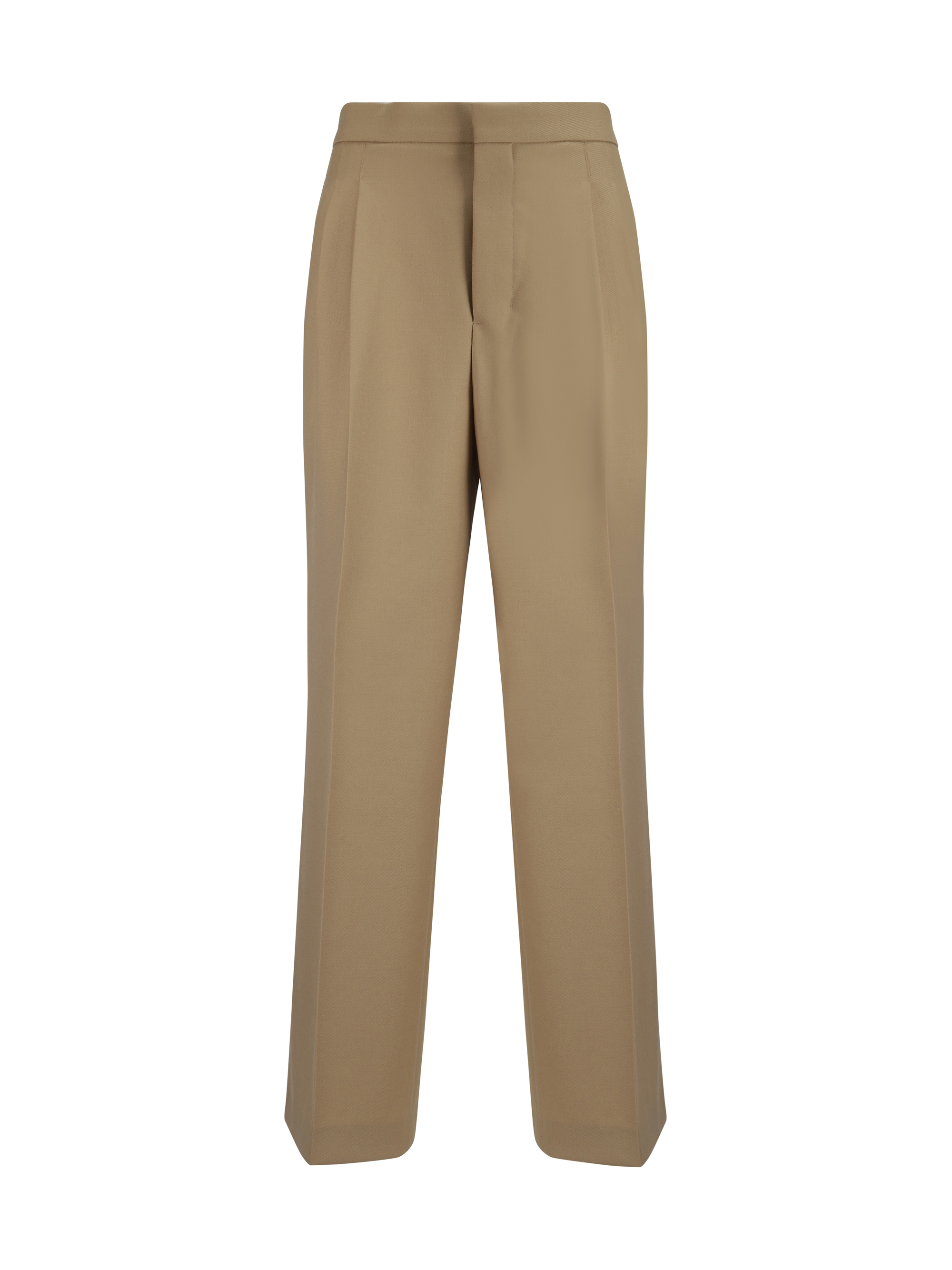 Shop Ami Alexandre Mattiussi Pants In Sand