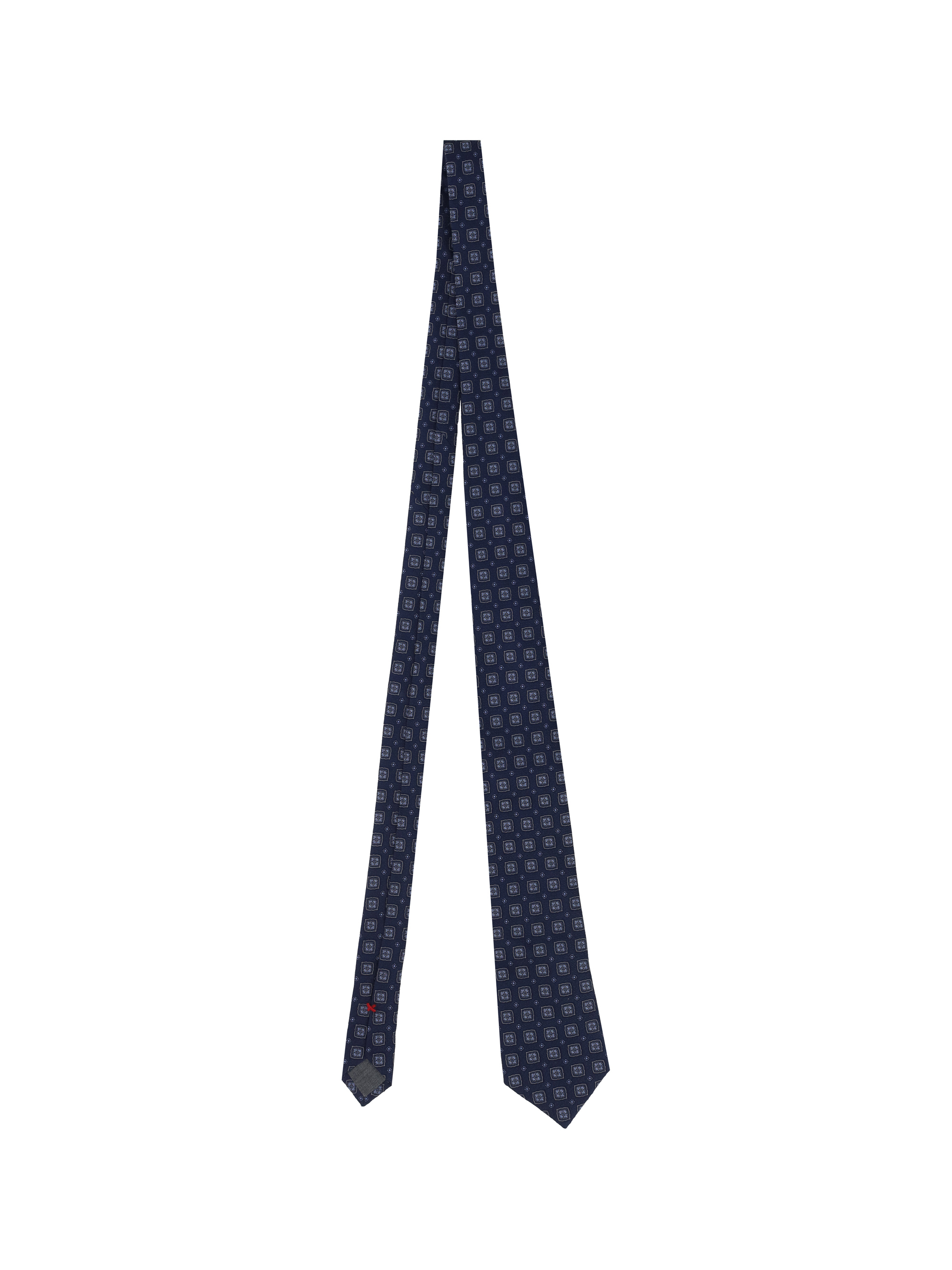 Brunello Cucinelli Tie In Navy+denim