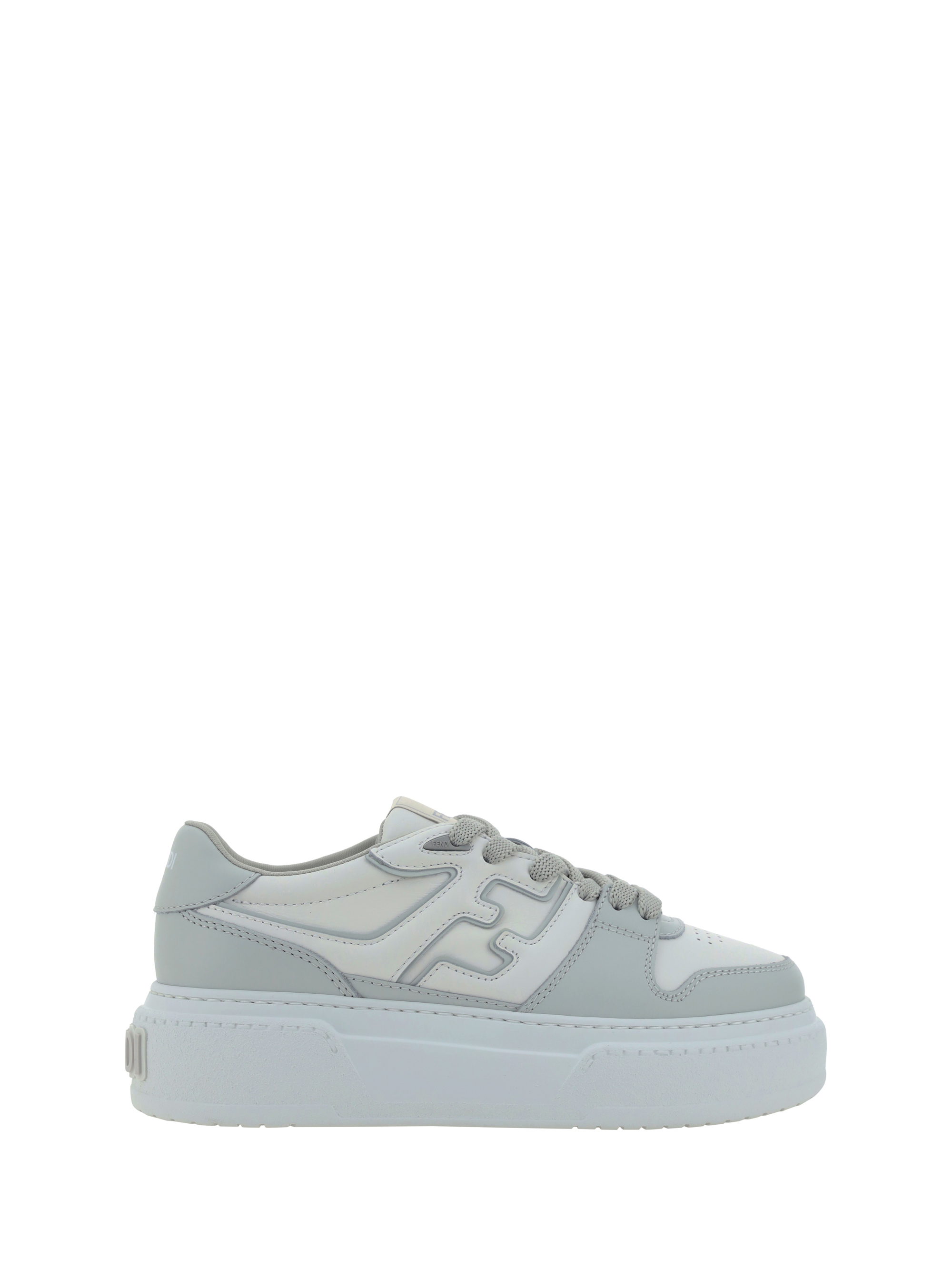 Shop Fendi Sneakers In Grig+uwhit+grig+uwhi