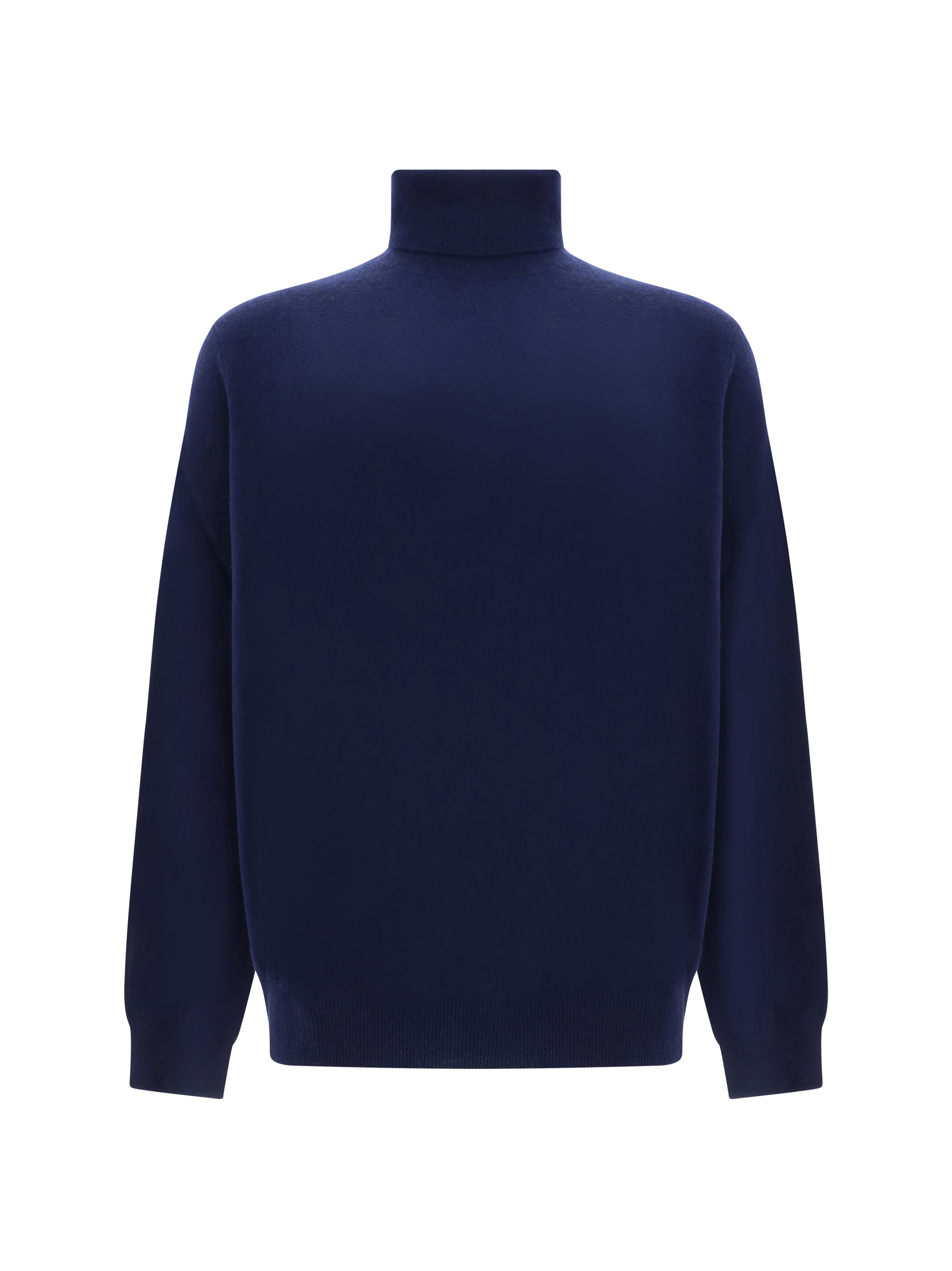 Shop Aragona Cashmere Turtleneck Sweater In Blu Notte