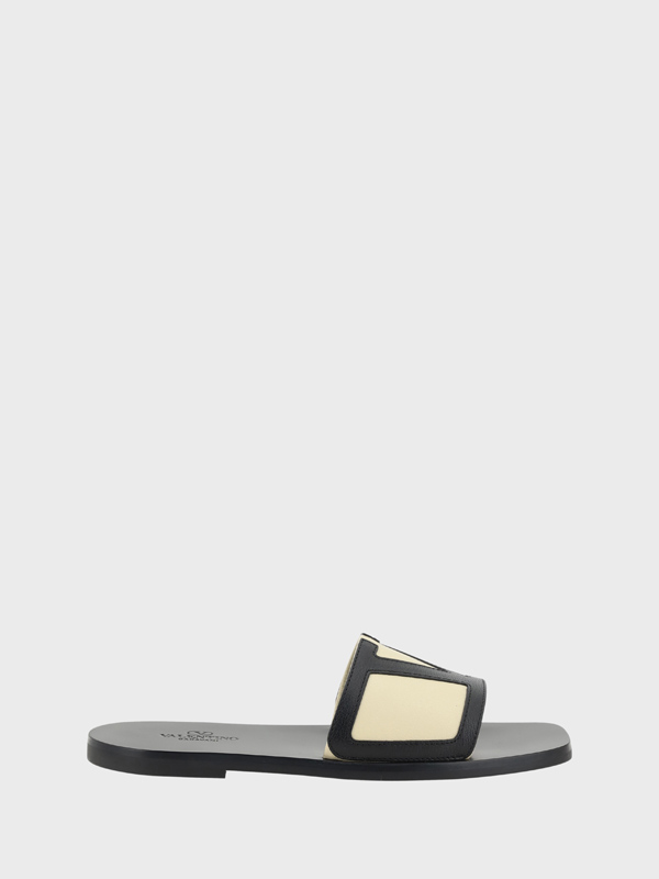 V Logo Sandals