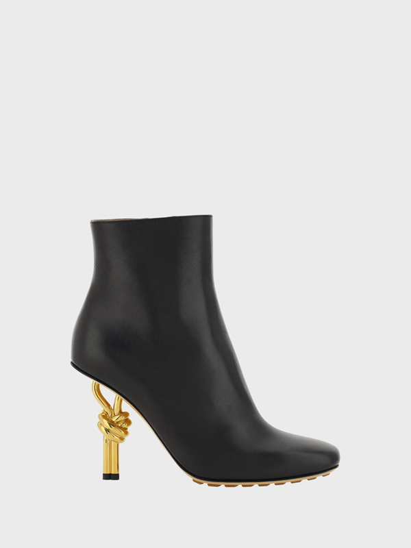 Heeled Knot Ankle Boots