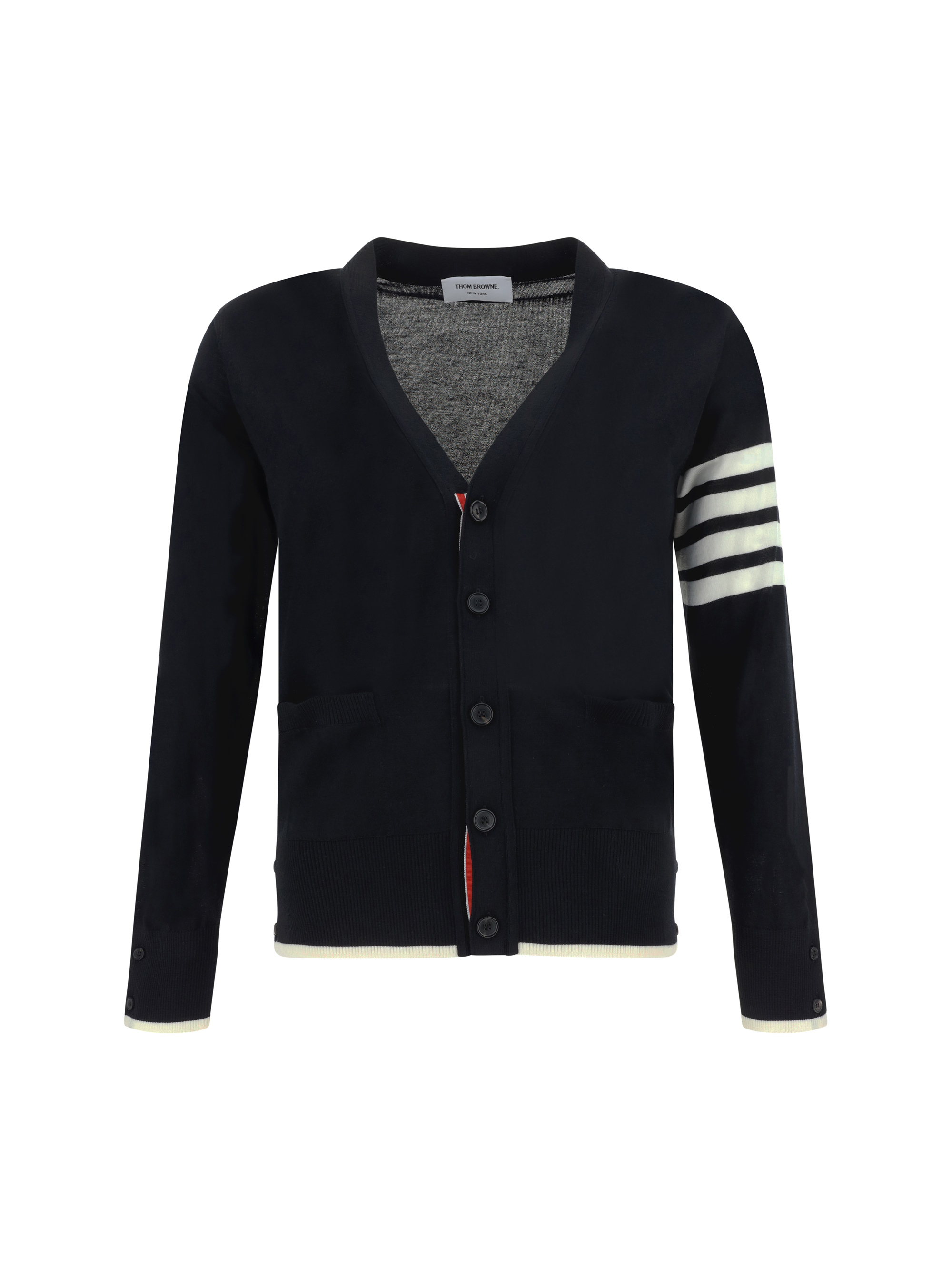 Shop Thom Browne Cardigan In Black