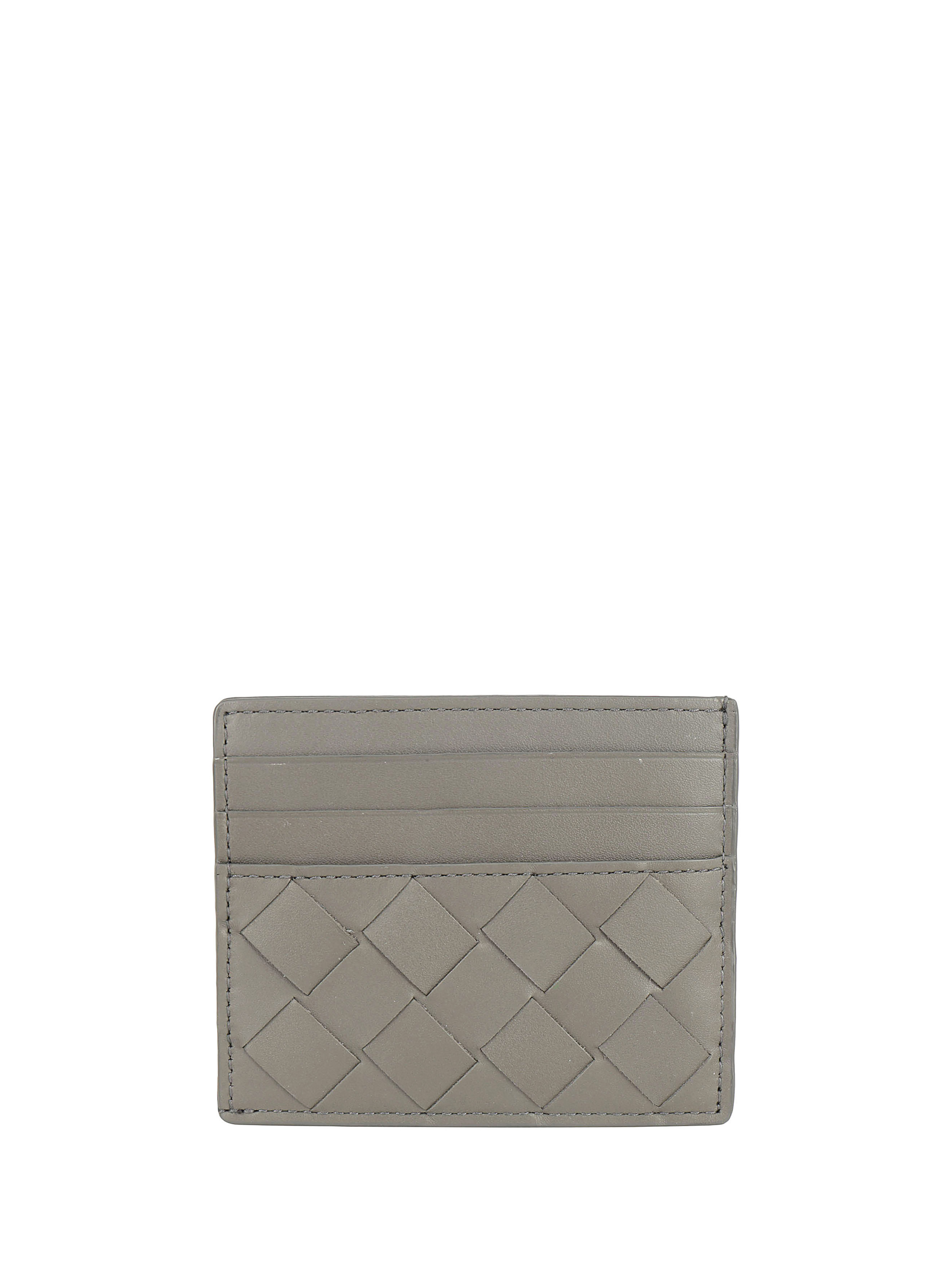 Shop Bottega Veneta Card Holder In Light Graphite