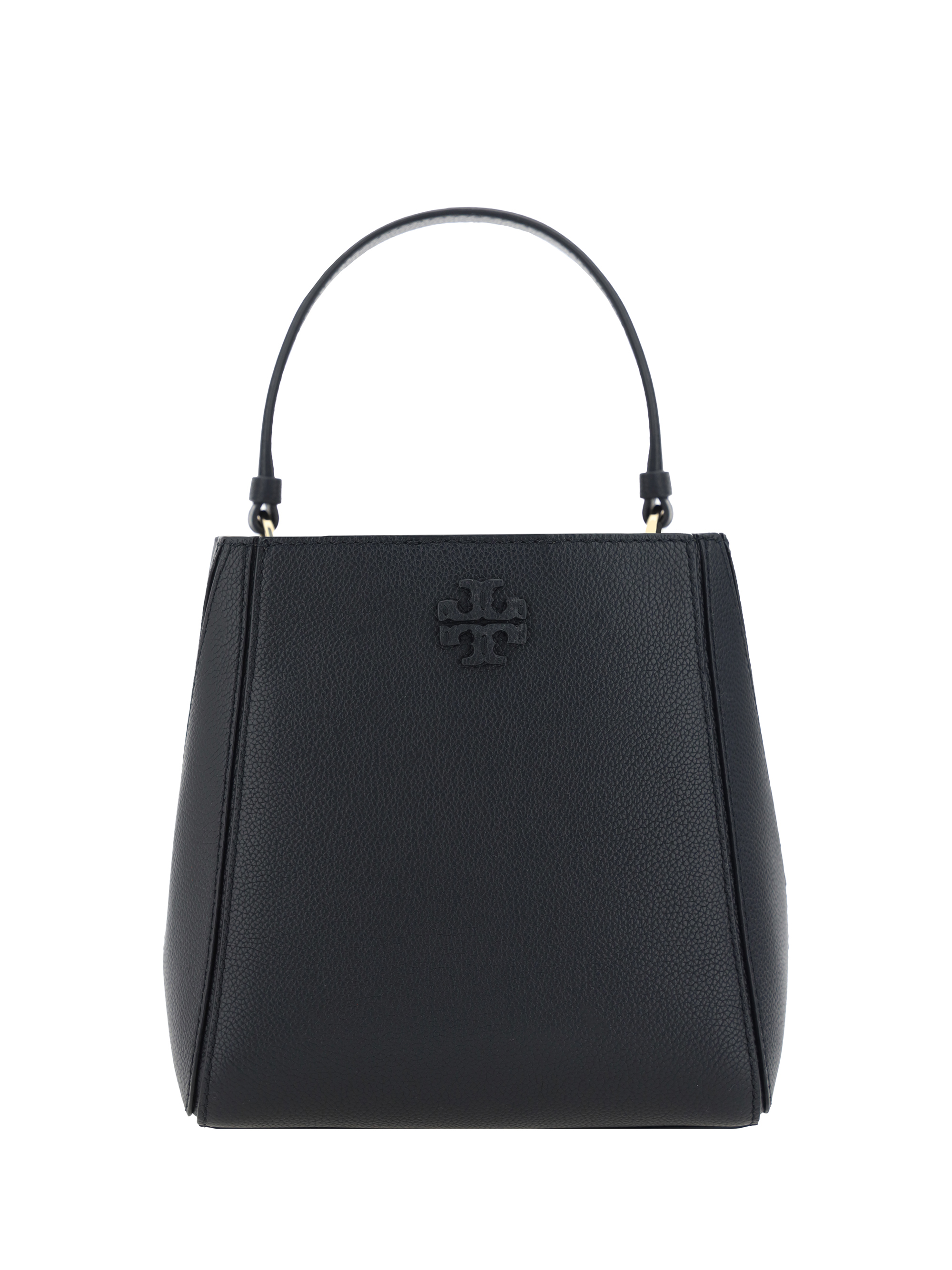 Shop Tory Burch Small Mcgraw Handbag In Black