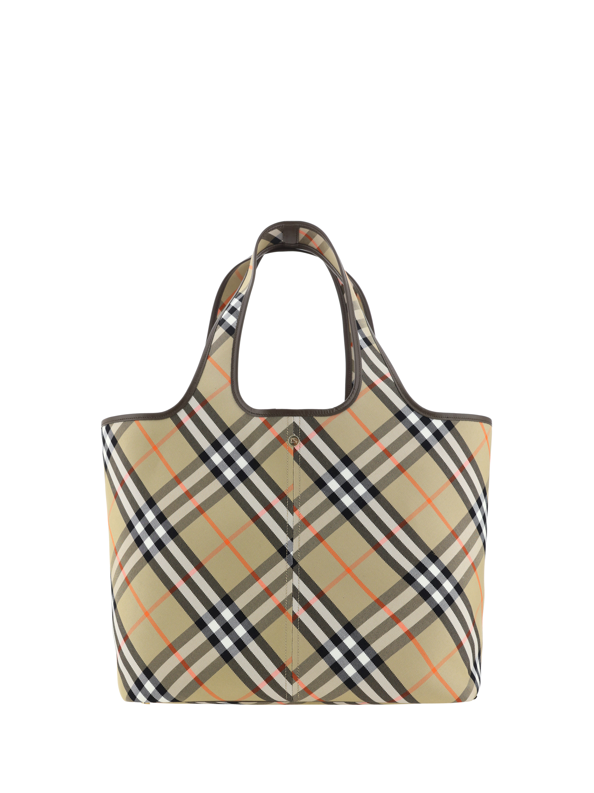 Shop Burberry Tote Bag In Sand