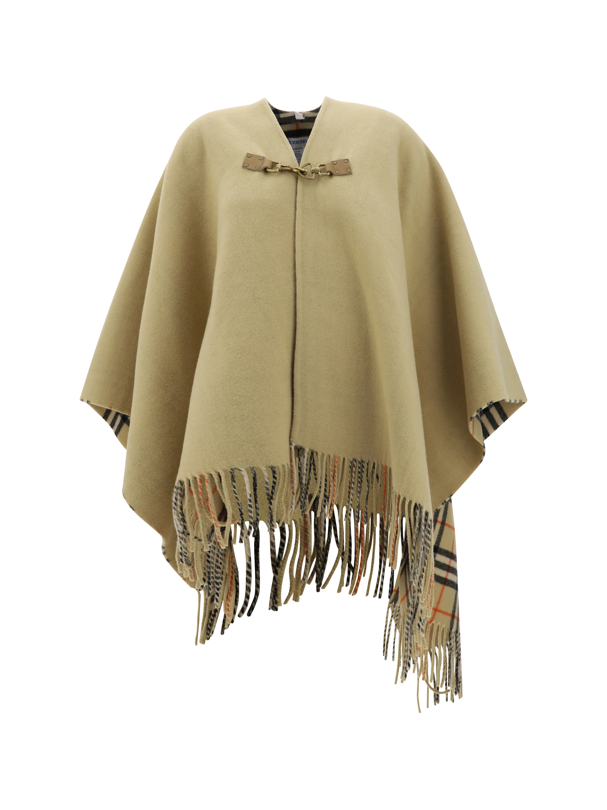 Shop Burberry Cape In Sand