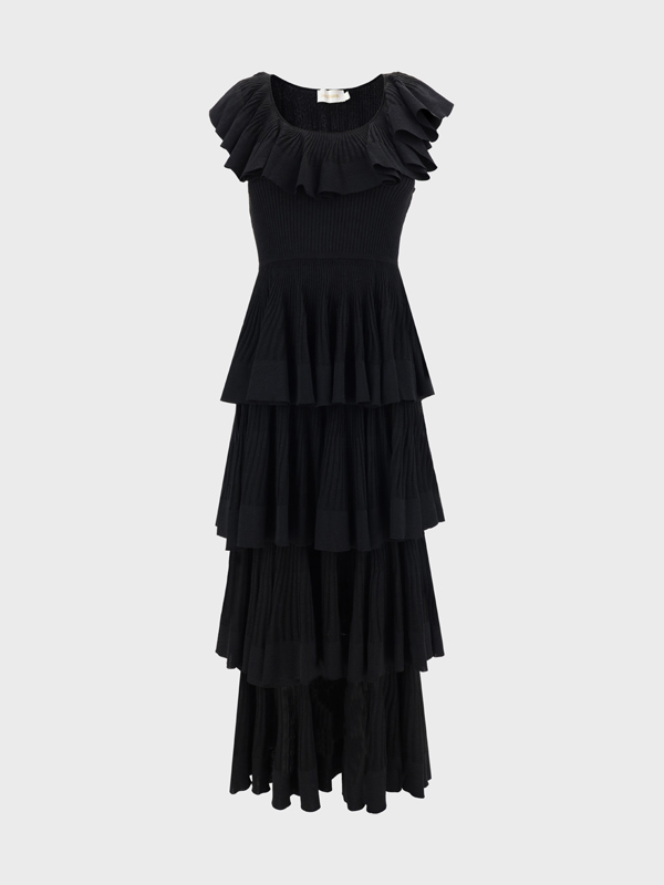 Natura Tiered Ruffle Dress