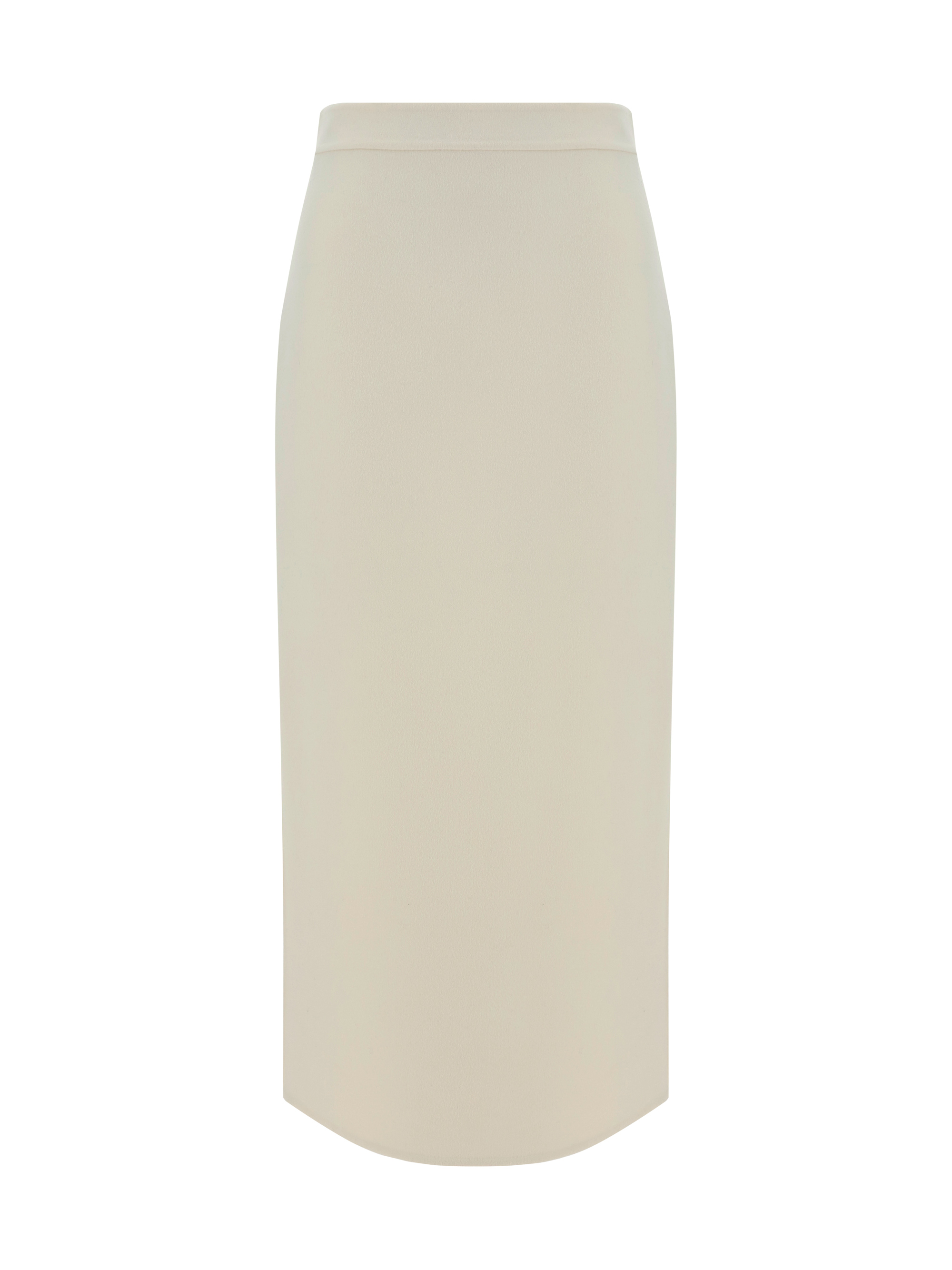 Shop Valentino Pap Solid Skirt In Avorio
