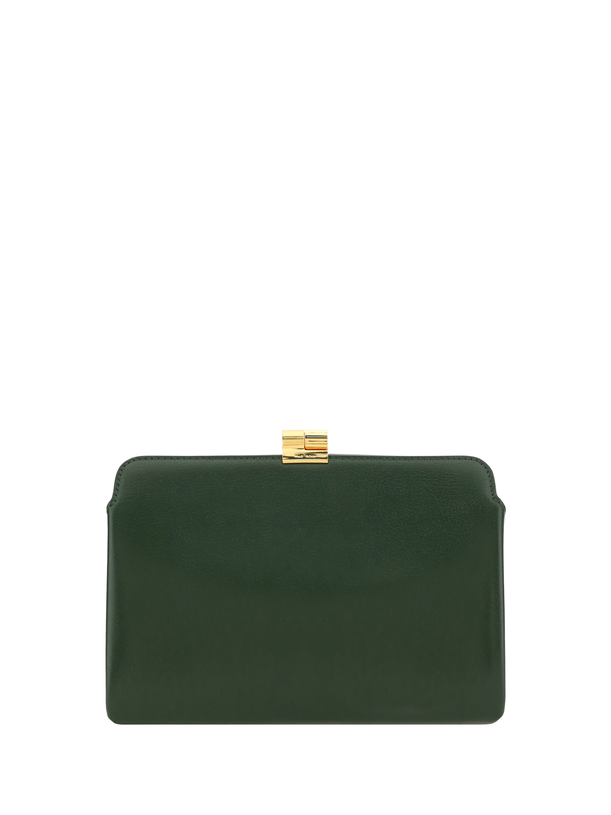 Shop The Row Clutch Bag In Seaweed Green Shg