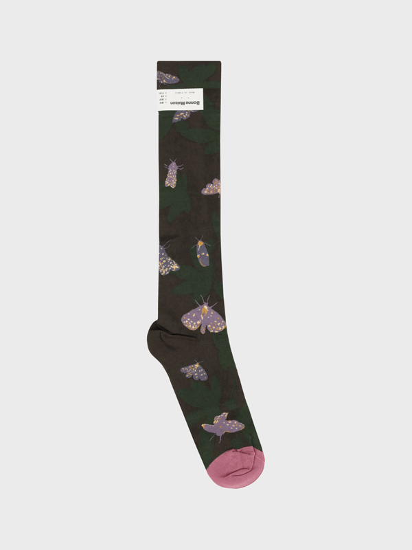 Umber Butterfly Socks