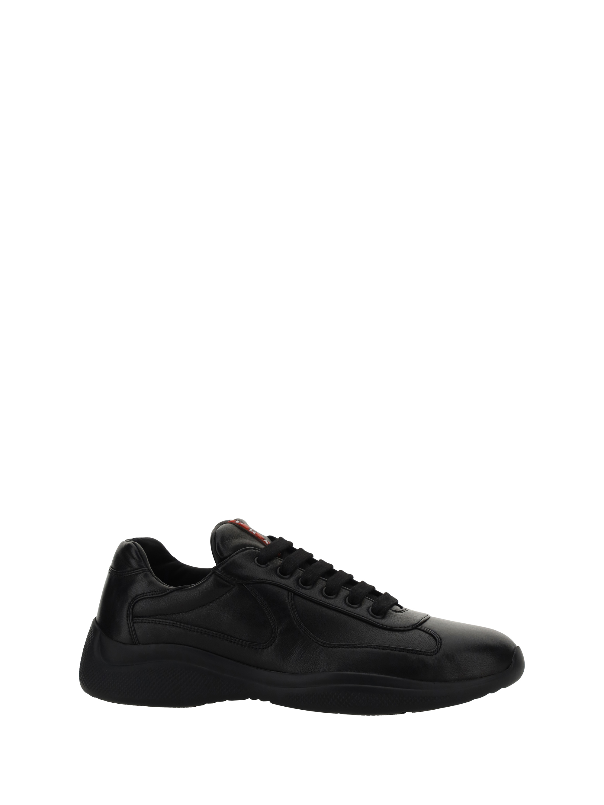 Shop Prada New American's Cup Sneakers In Nero