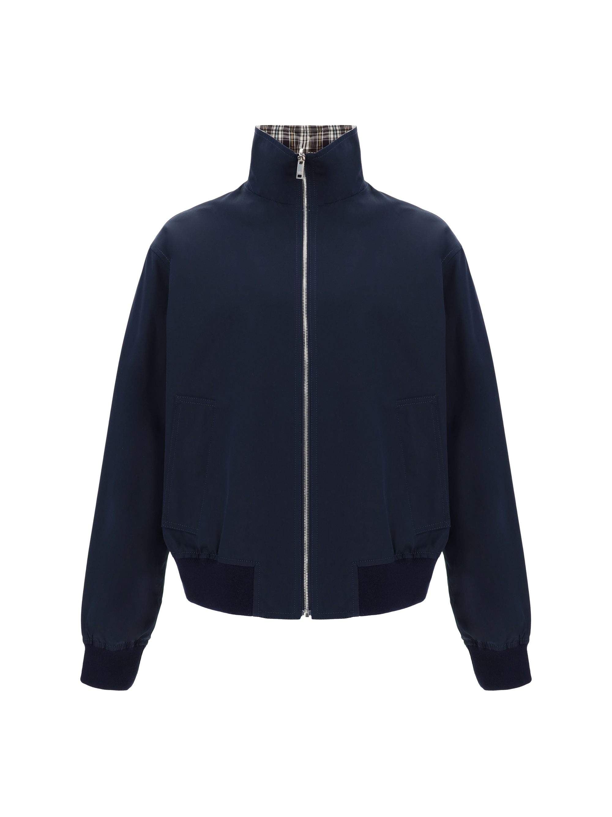 Shop Bottega Veneta Reversible Jacket In Midnight Blue