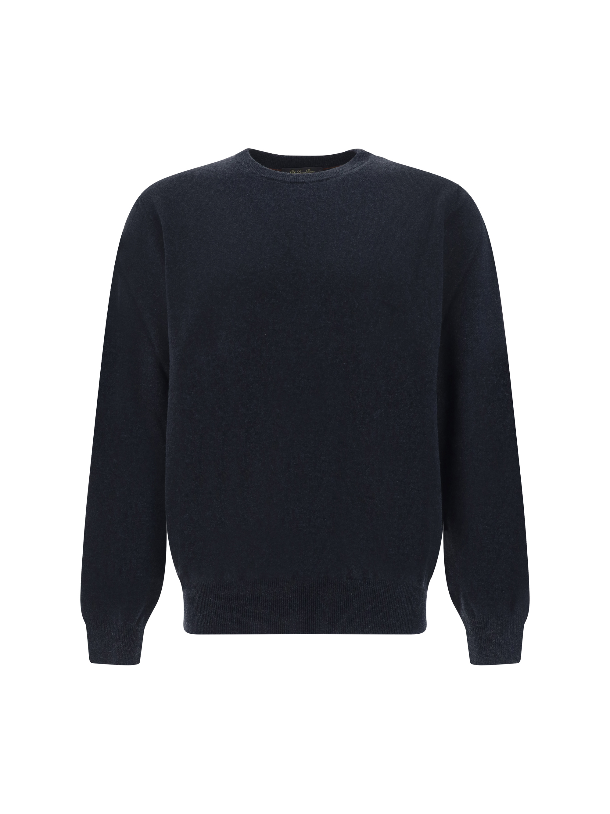 Shop Loro Piana Sweater In Black-grey Melange