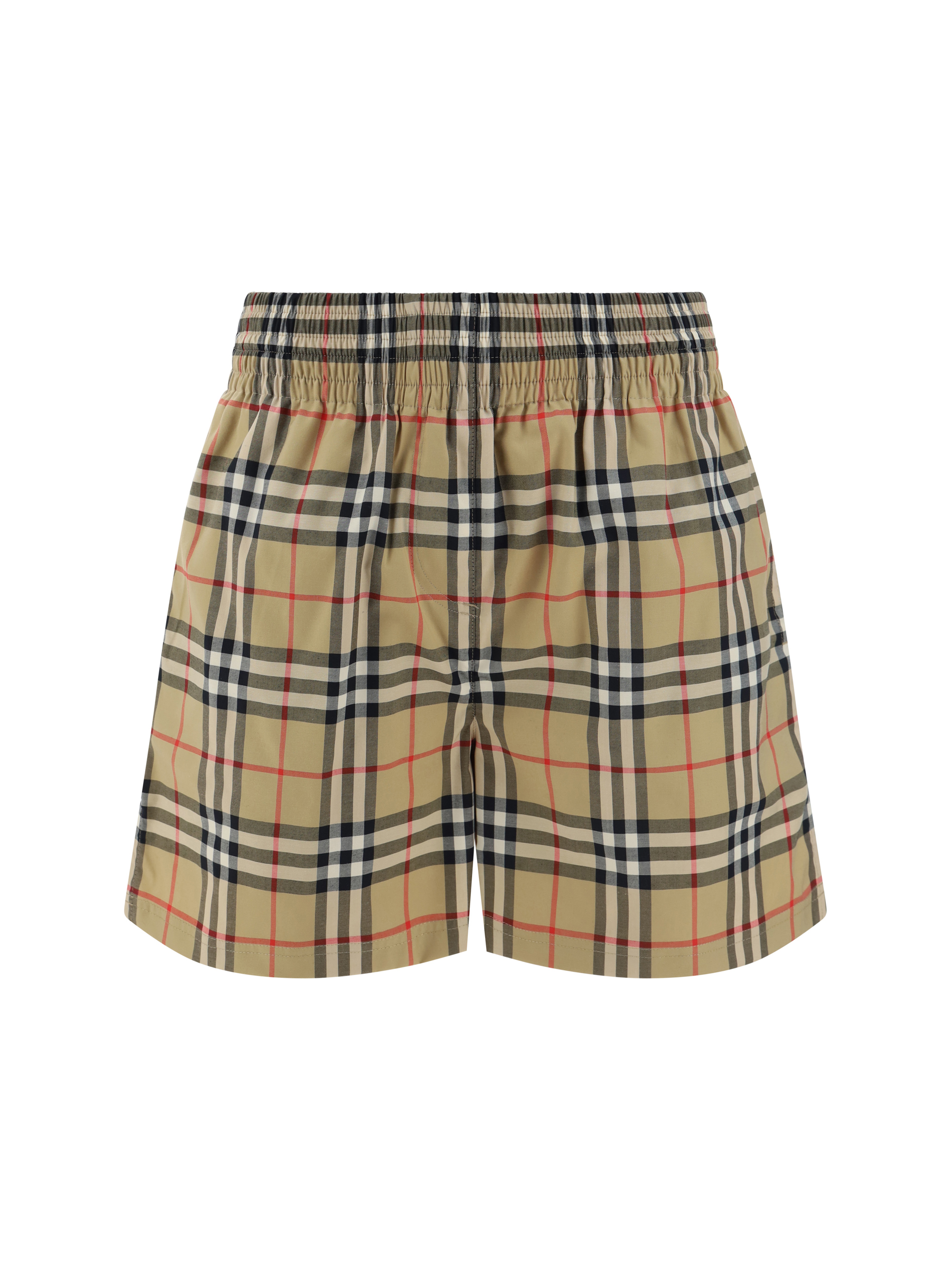 Shop Burberry Audrey Shorts In Archive Beige Ip Chk