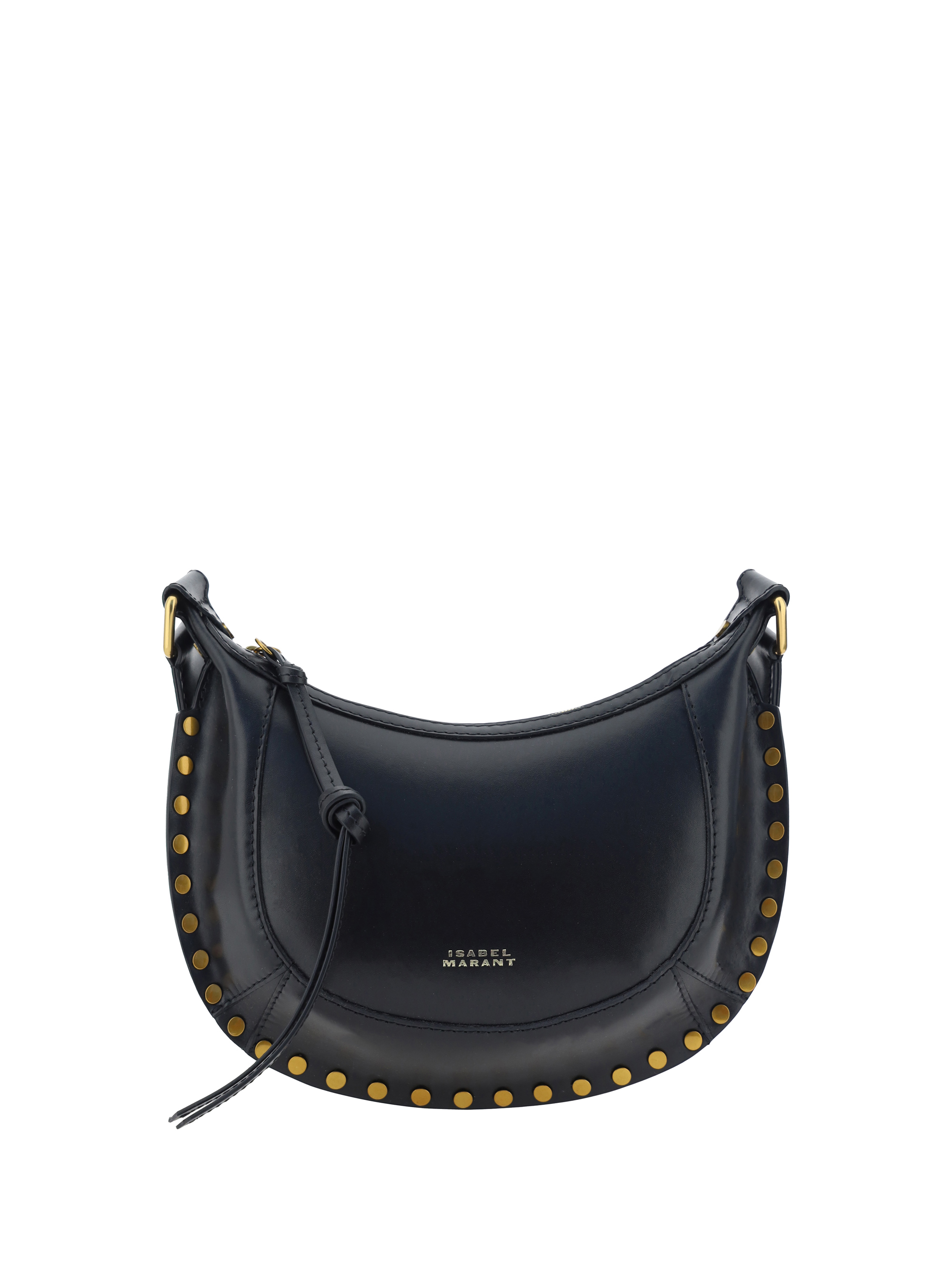 Shop Isabel Marant Mini Moon Shoulder Bag In Black