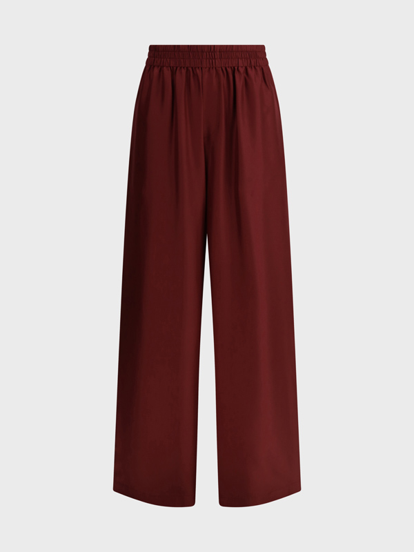 Pantaloni in seta wide leg