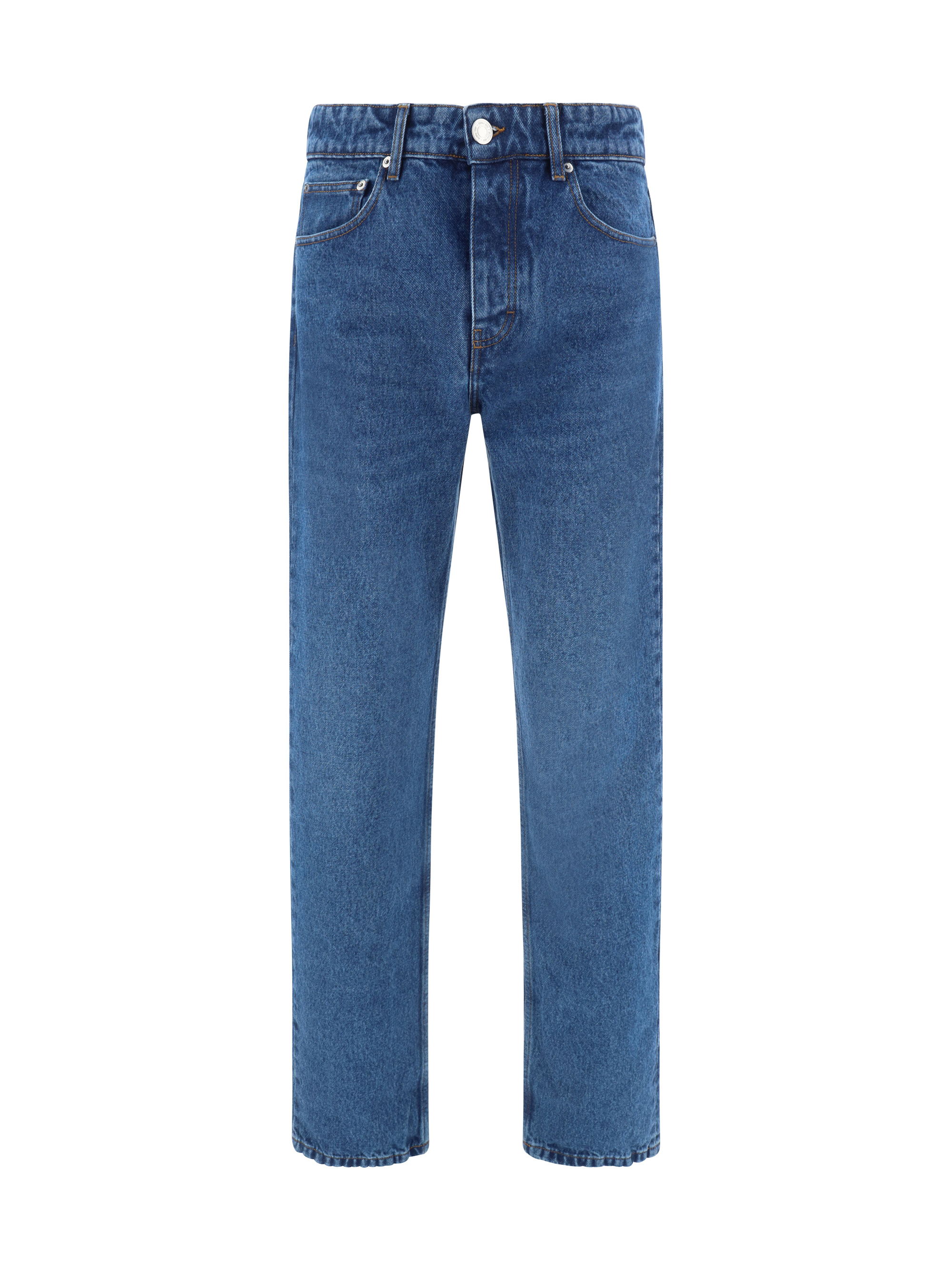 Shop Ami Alexandre Mattiussi Jeans In Used Blue