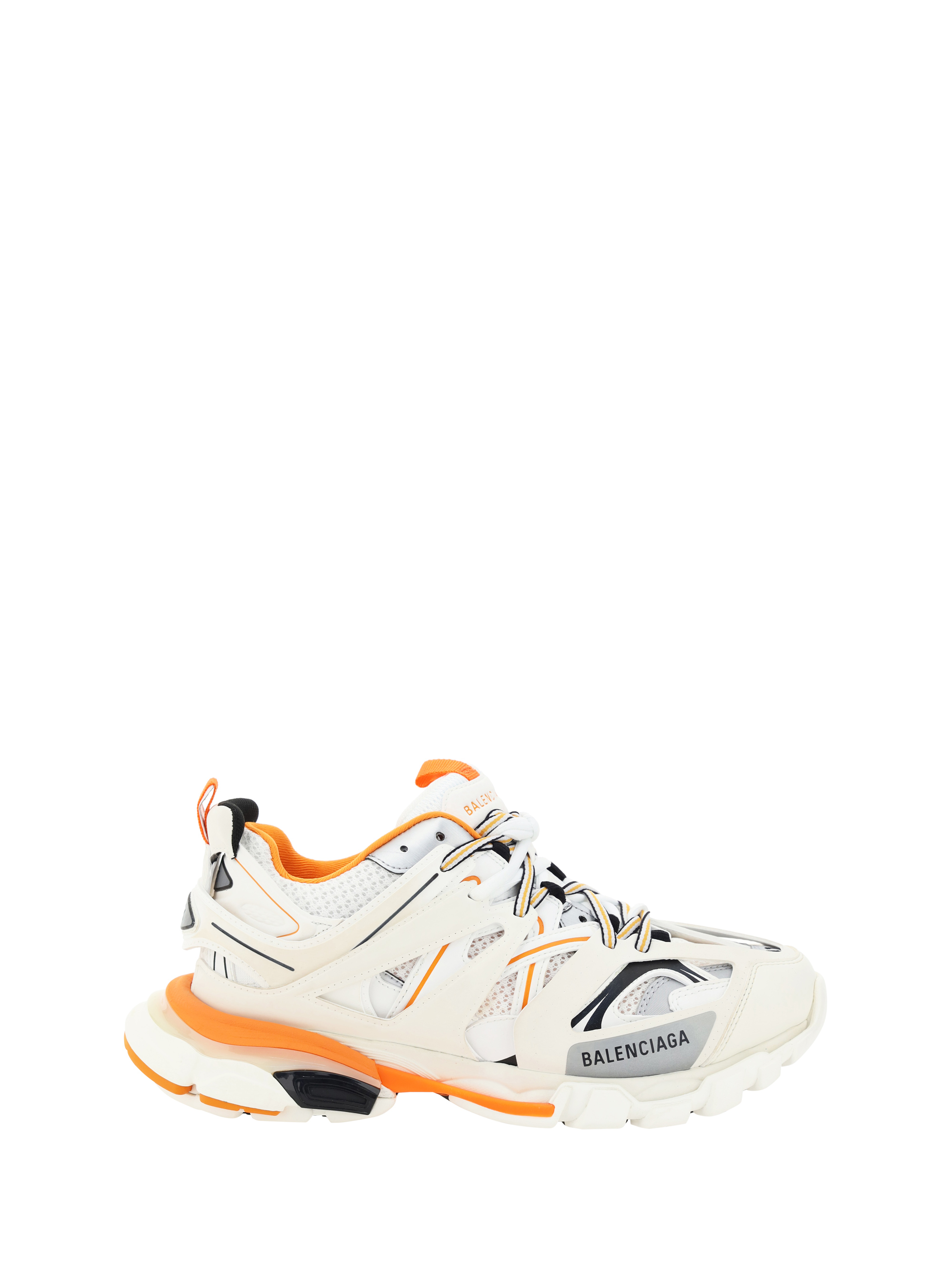 Shop Balenciaga Track Sneakers In Blanc/orange