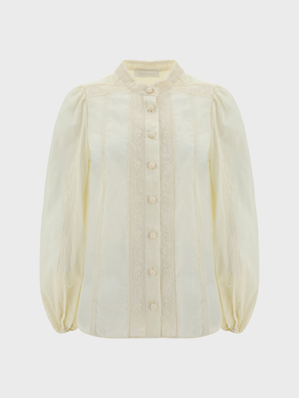 Halliday Lace Trim Shirt