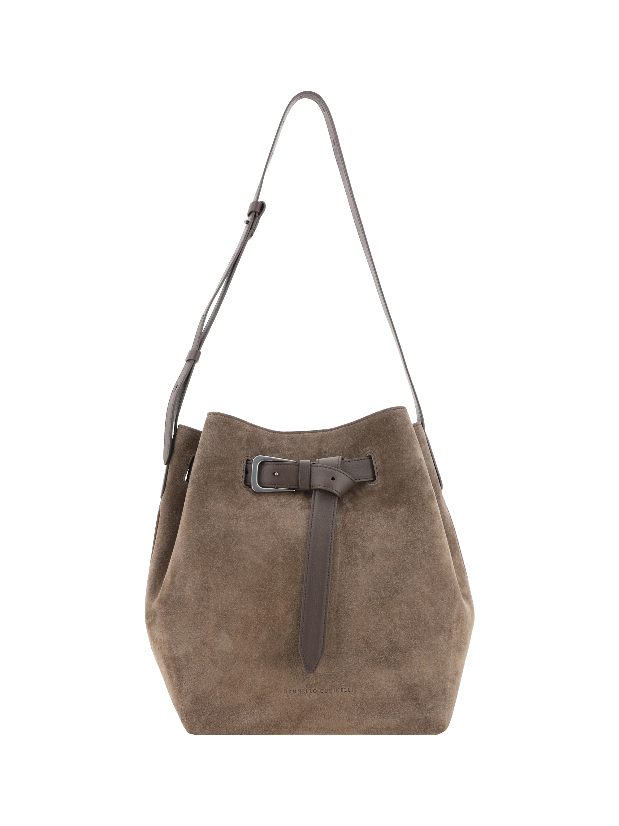 Shop Brunello Cucinelli Bucket Bag In Torba