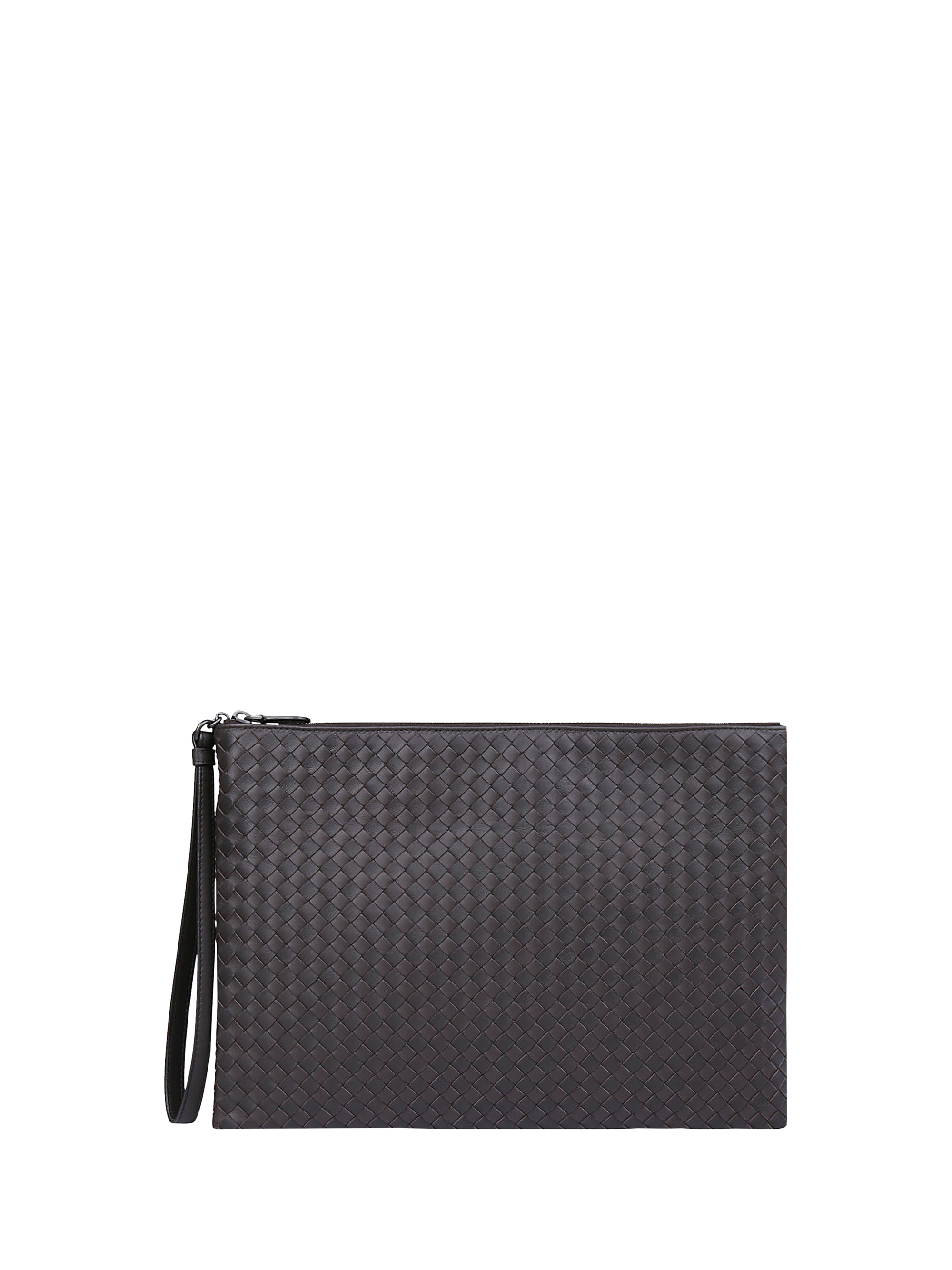 Shop Bottega Veneta Maxi Document Holder In Espresso