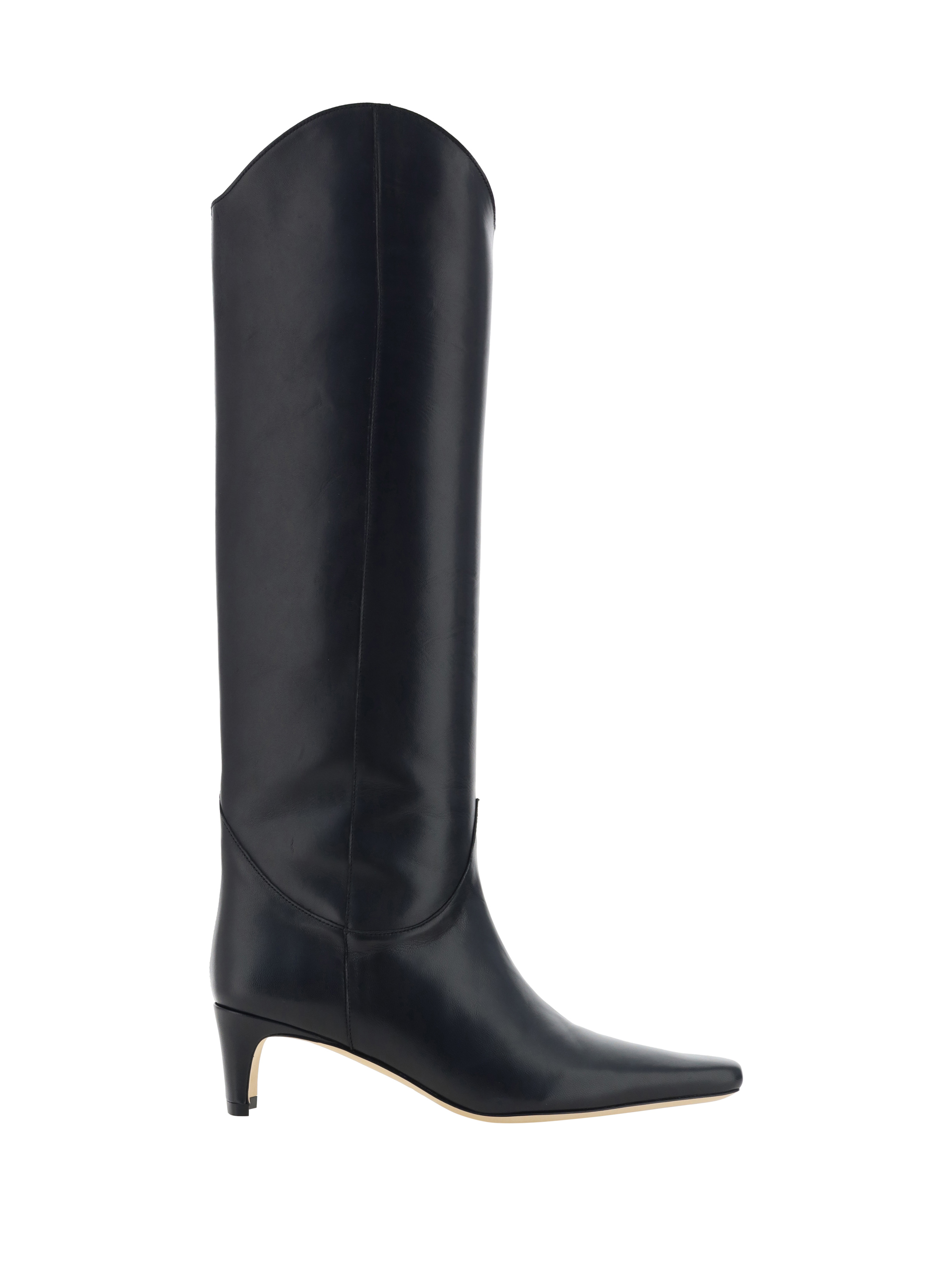 Shop Staud Western Wally Boots In Black