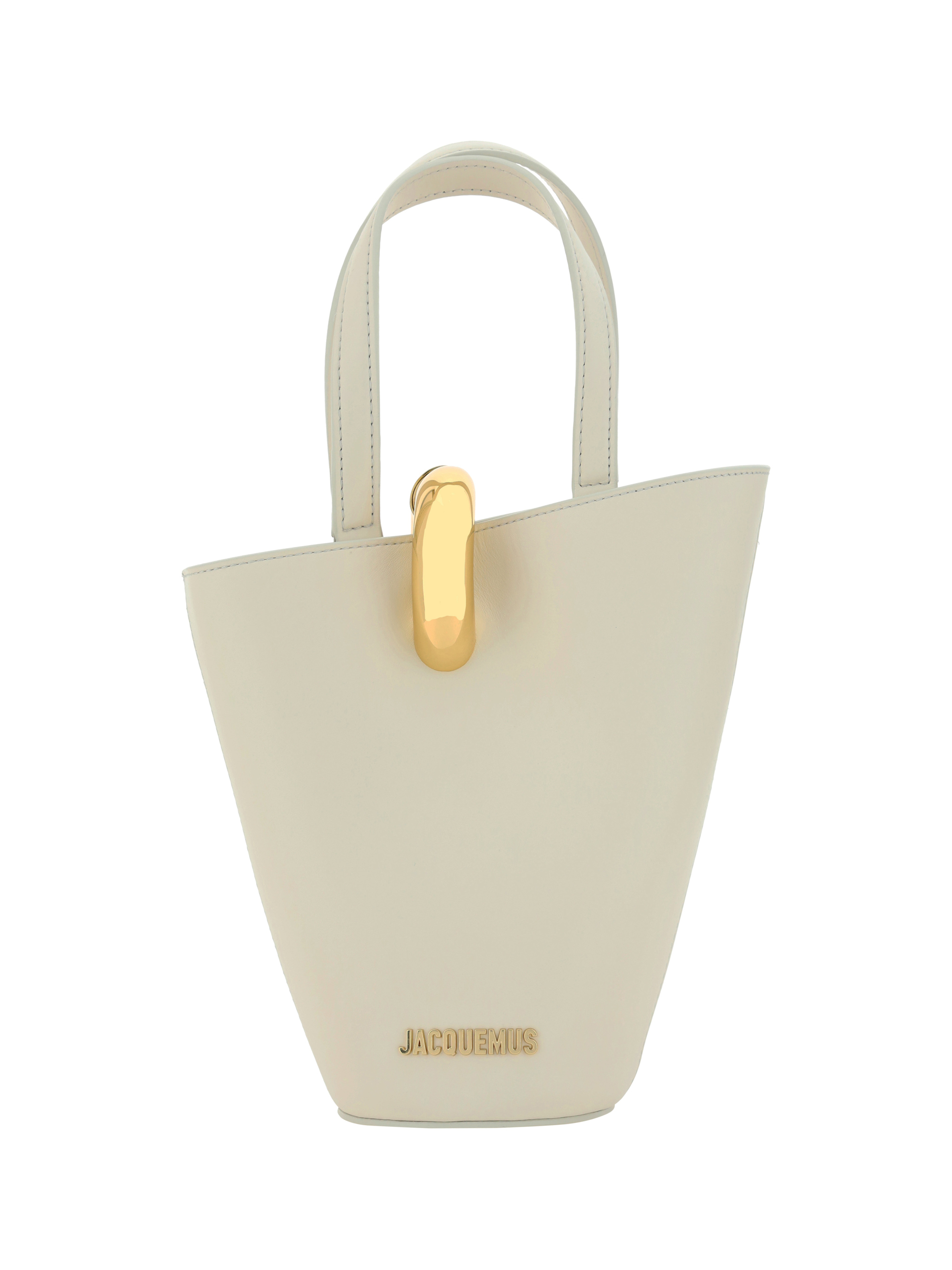 Shop Jacquemus Le Petit Bambola Shoulder Bag In Light Ivory