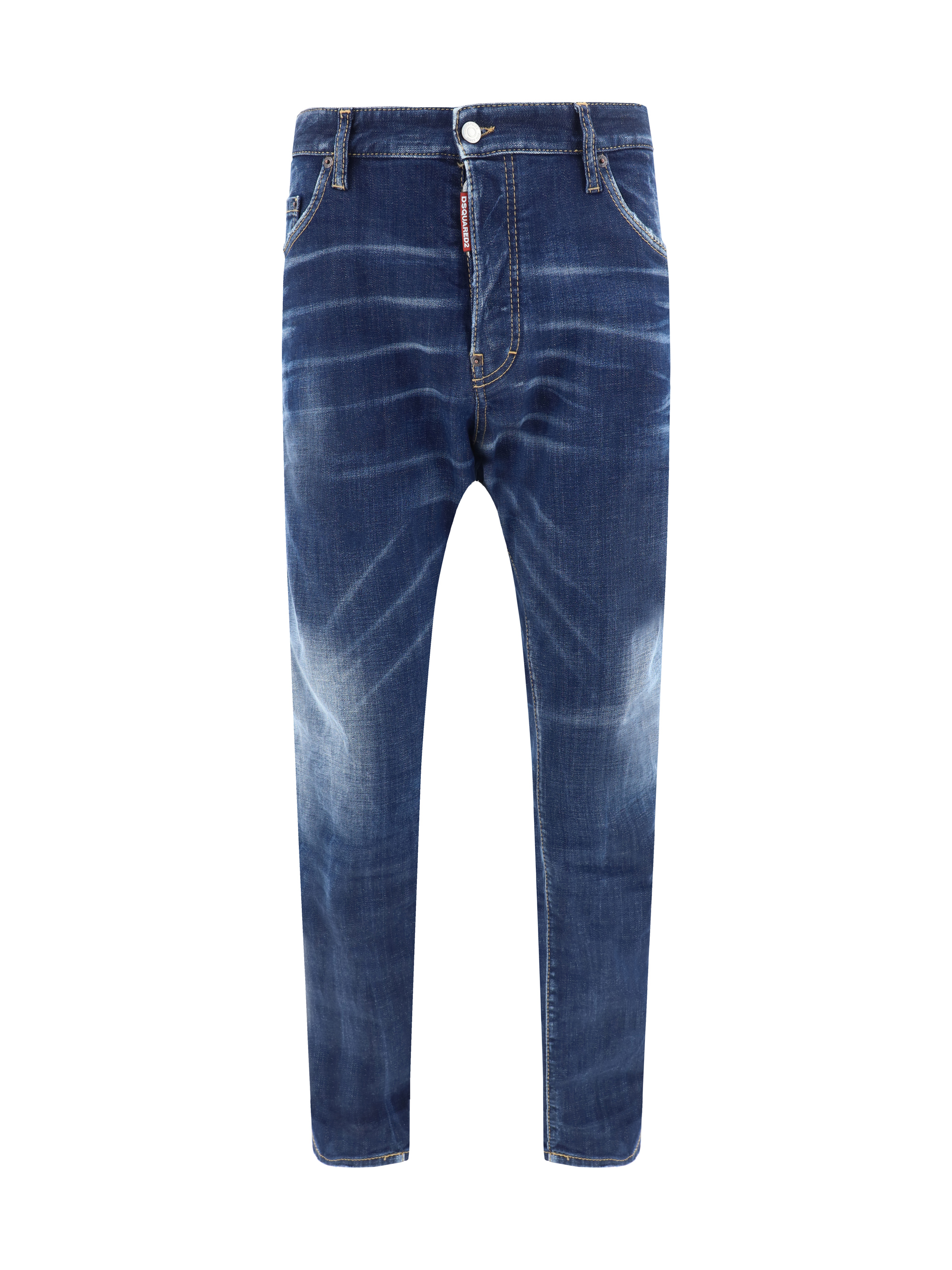 Shop Dsquared2 Skater Jeans In Navy Blue