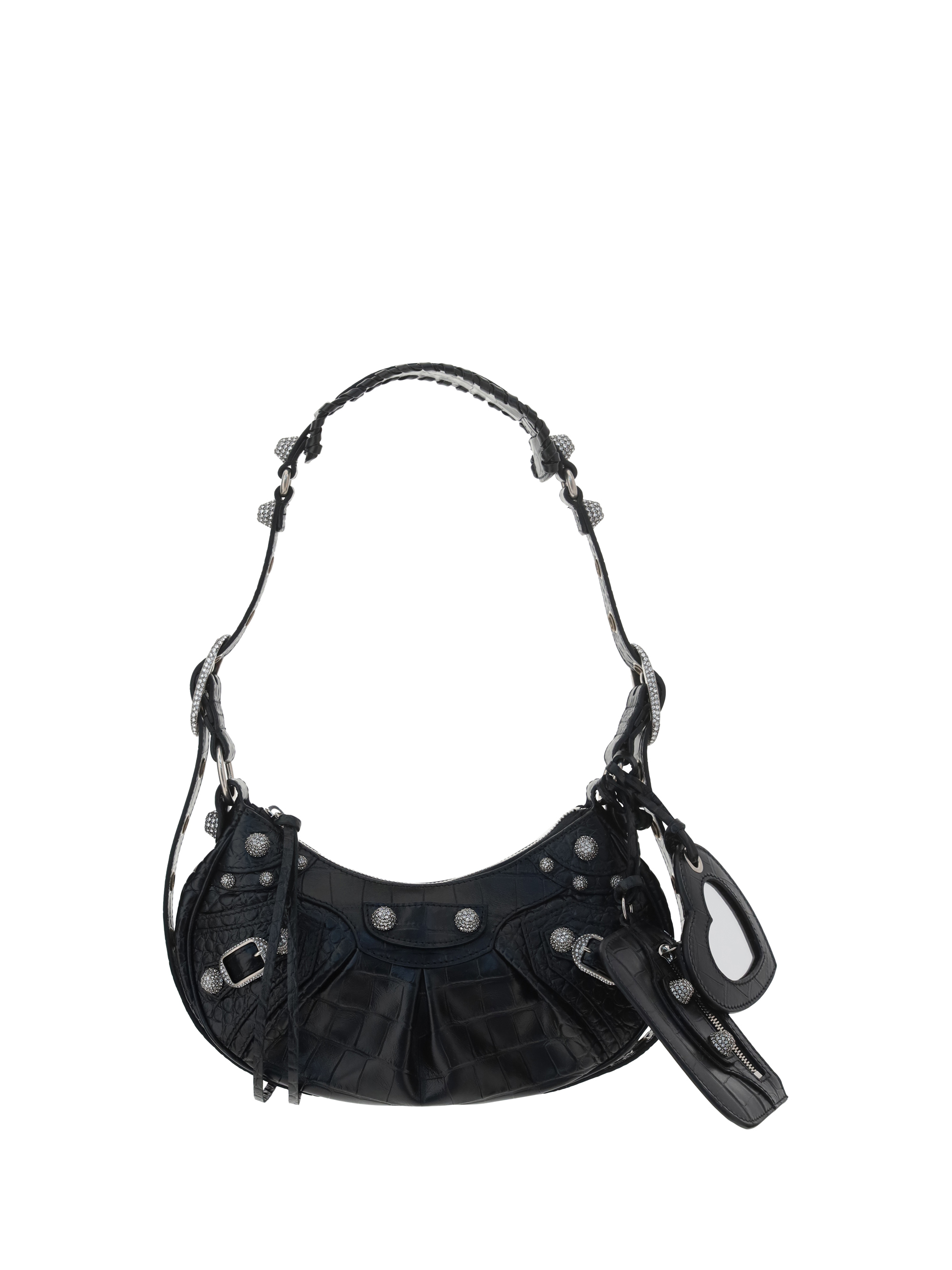 Shop Balenciaga Le Cagole Shoulder Bag In Black
