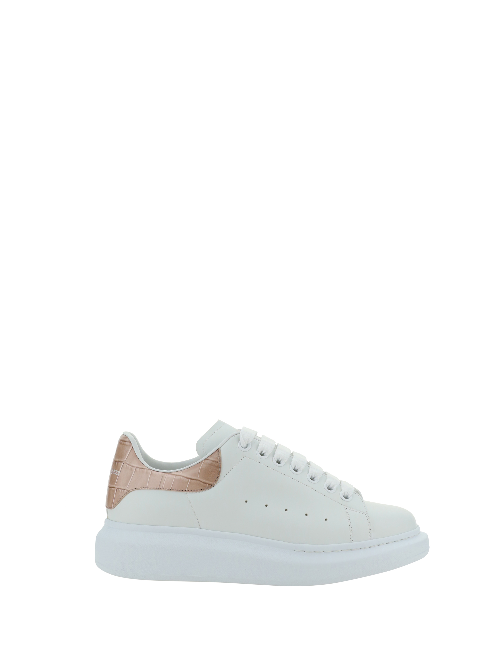 Shop Alexander Mcqueen Sneakers In White/camel