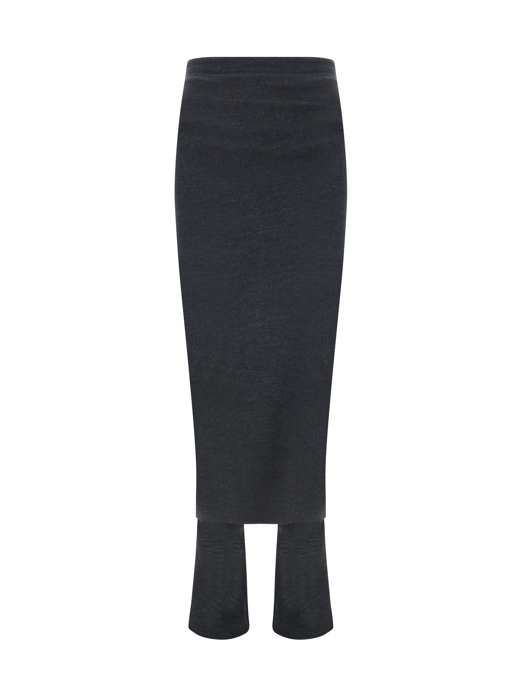 Alaïa Velvet Skirt Pants In Ebene