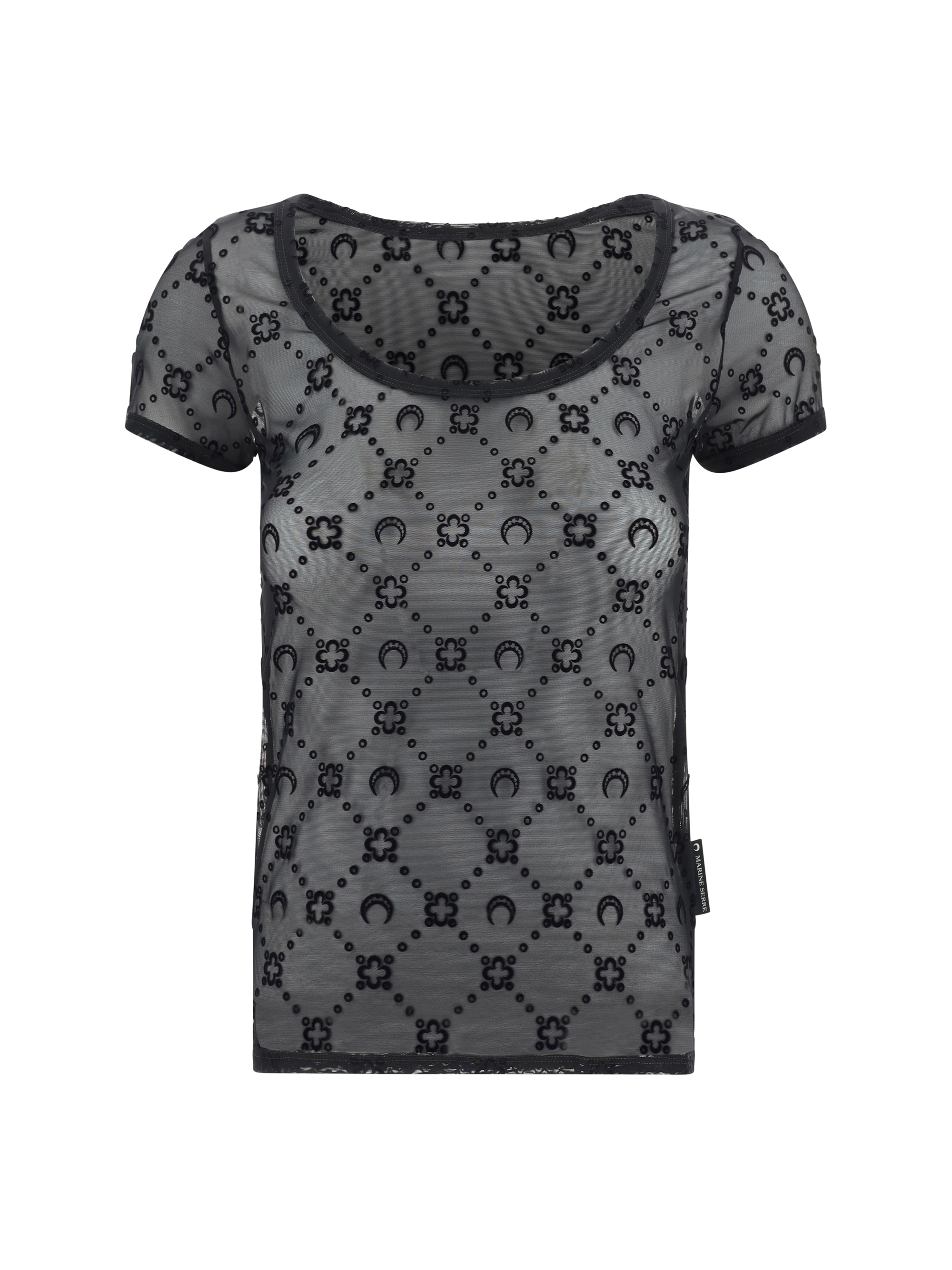 Marine Serre Top In Black