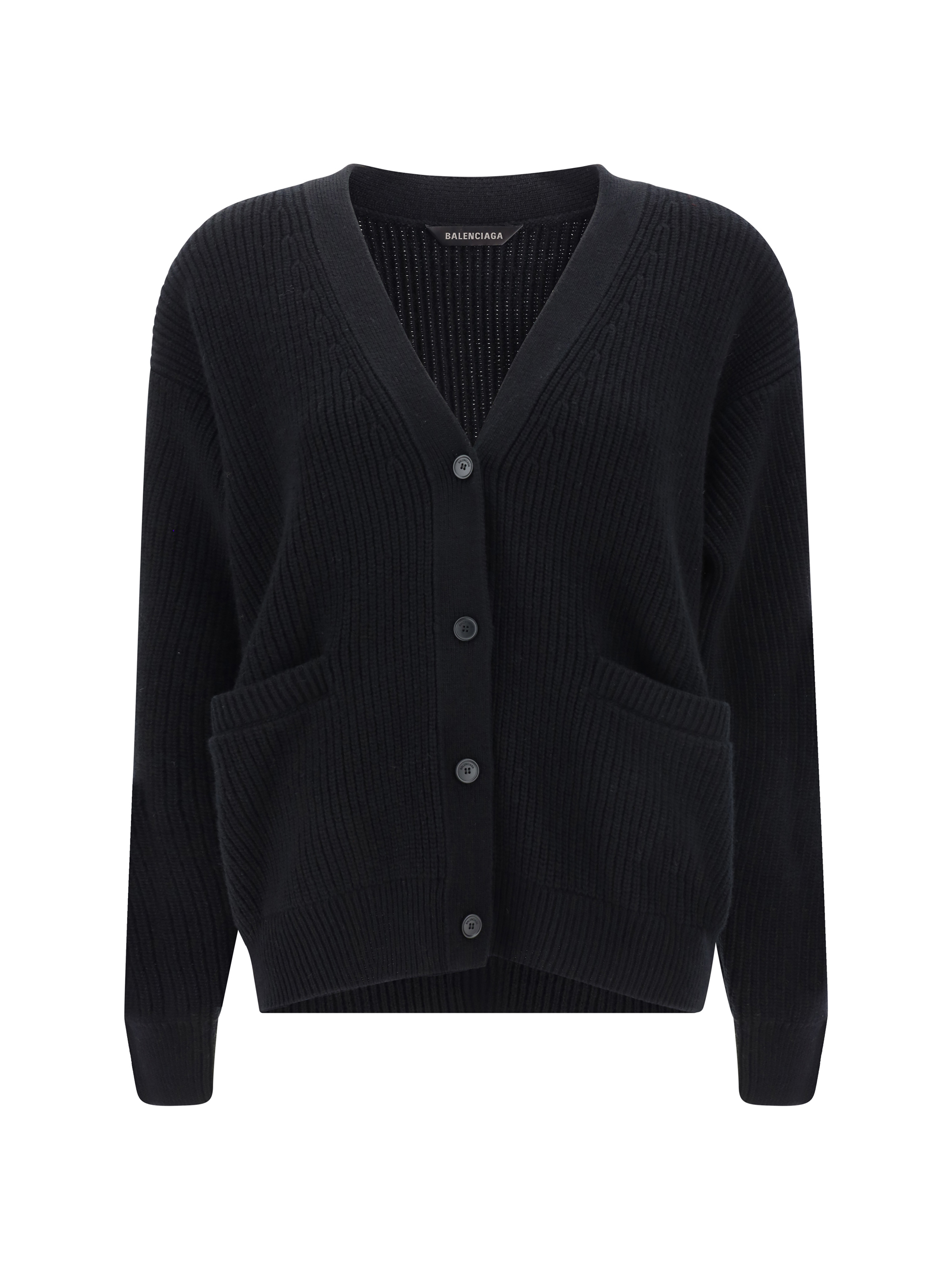 Shop Balenciaga Cardigan In Black