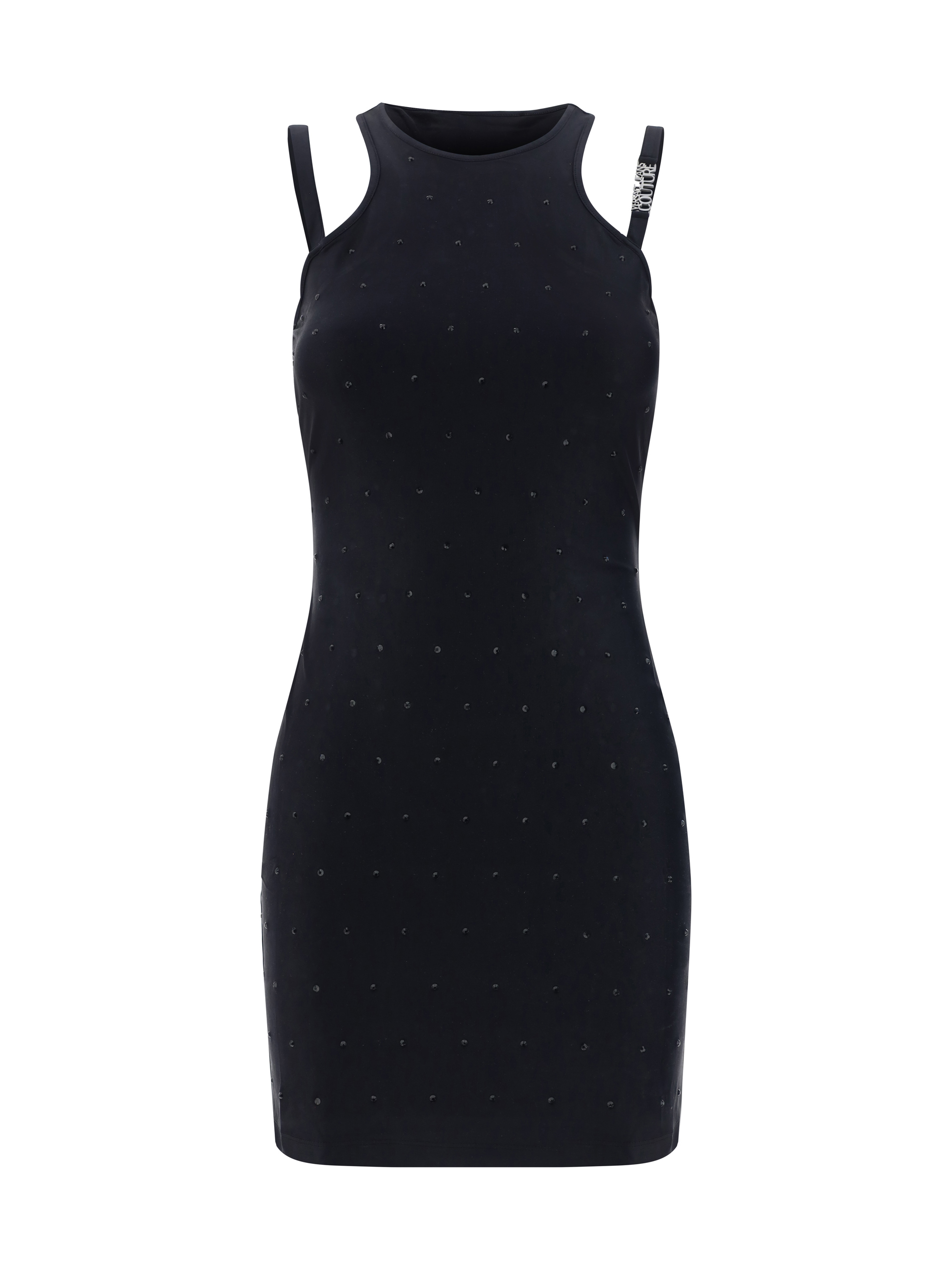 Shop Versace Jeans Couture Mini Dress In Black