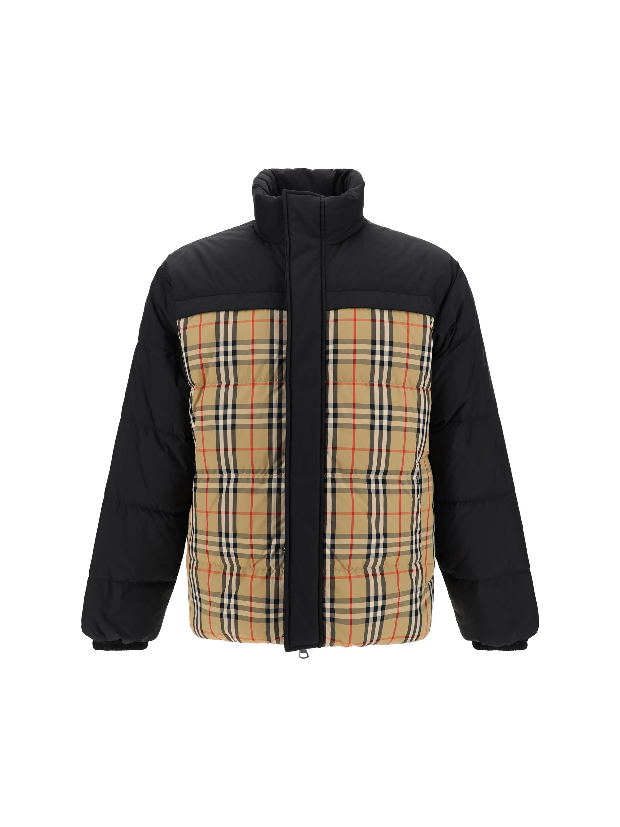 Burberry Oakmere Quilted Nylon Reversible Down Jacket In Black