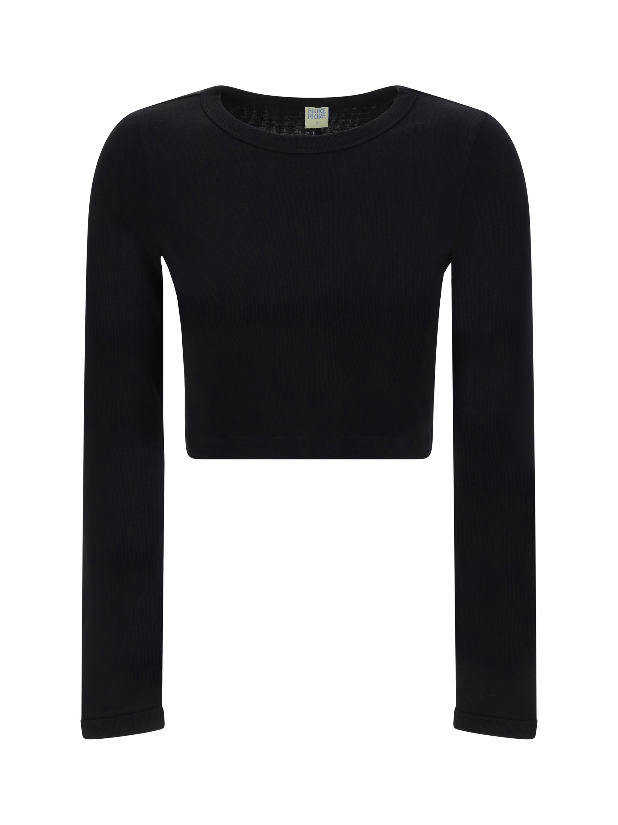 FLORE FLORE LONG-SLEEVED JERSEY,MAXCROPPED_BLACK