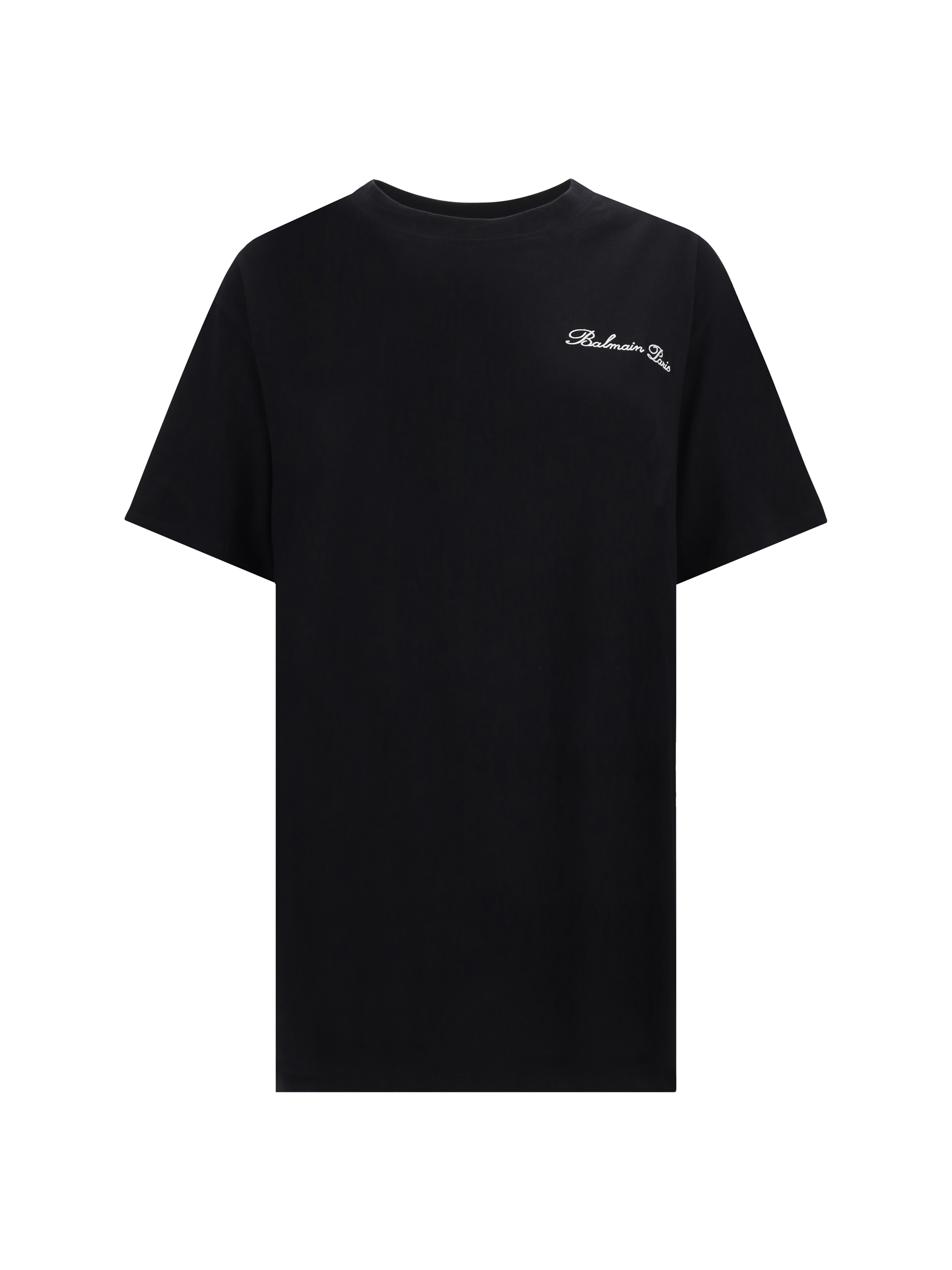 Balmain T-shirt In Eab Noir/blanc