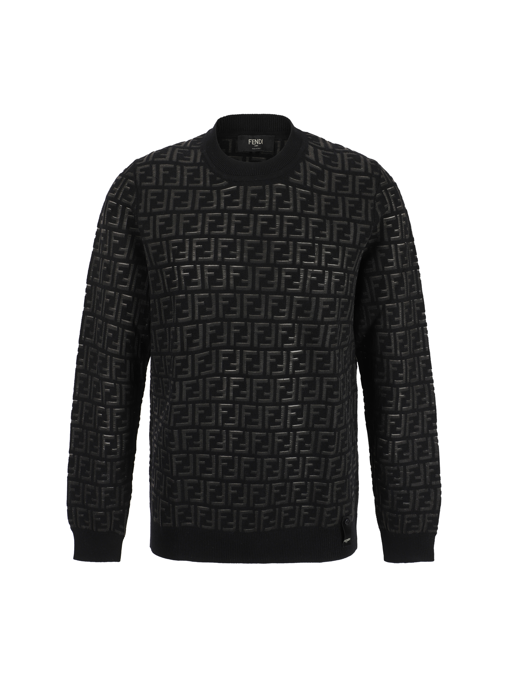 Shop Fendi Sweater In Nero